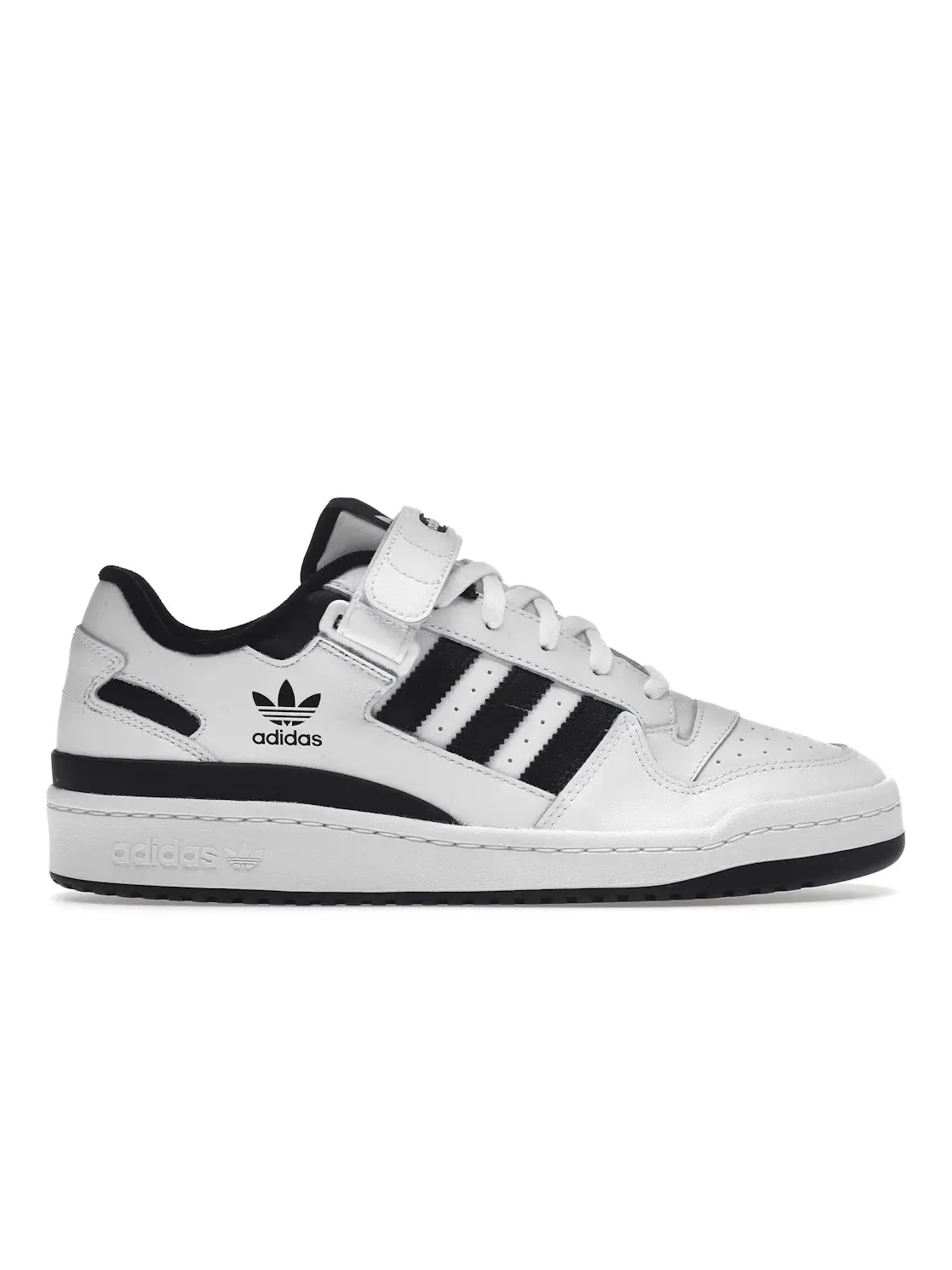 Мужские кроссовки с низким силуэтом Adidas Forum Low — изображение 1 из 4, белый/черный/белый