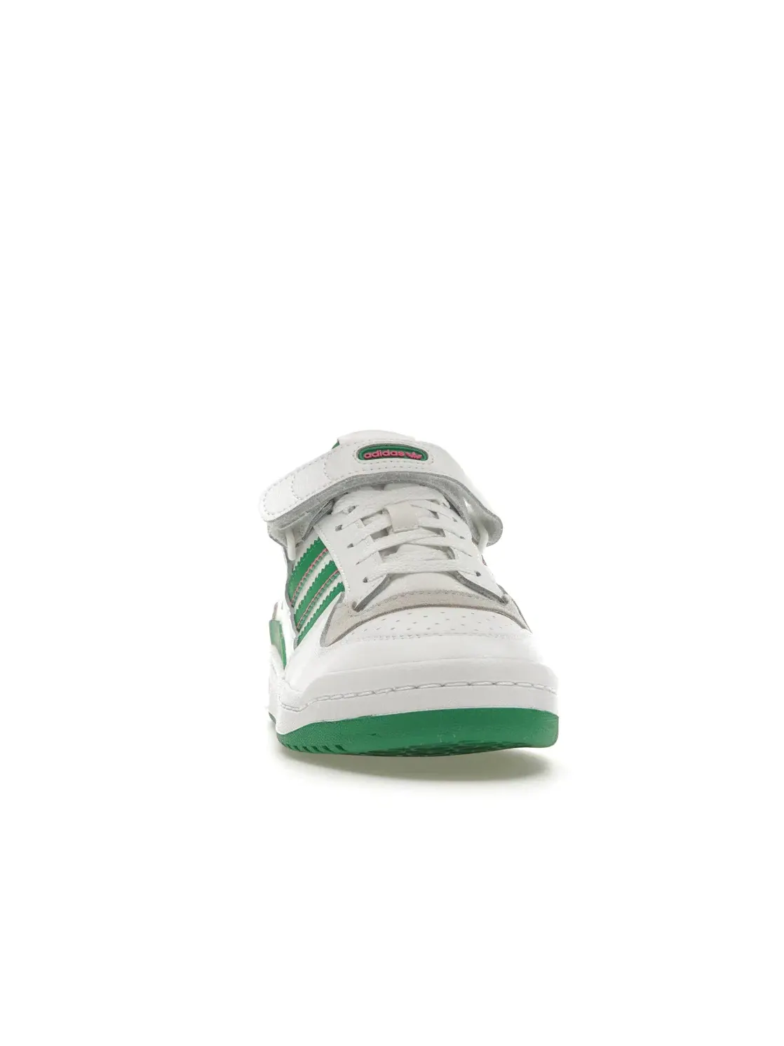 Женские кроссовки с низким верхом Adidas Forum Low — изображение 2 из 4, белый/зеленый/розовый
