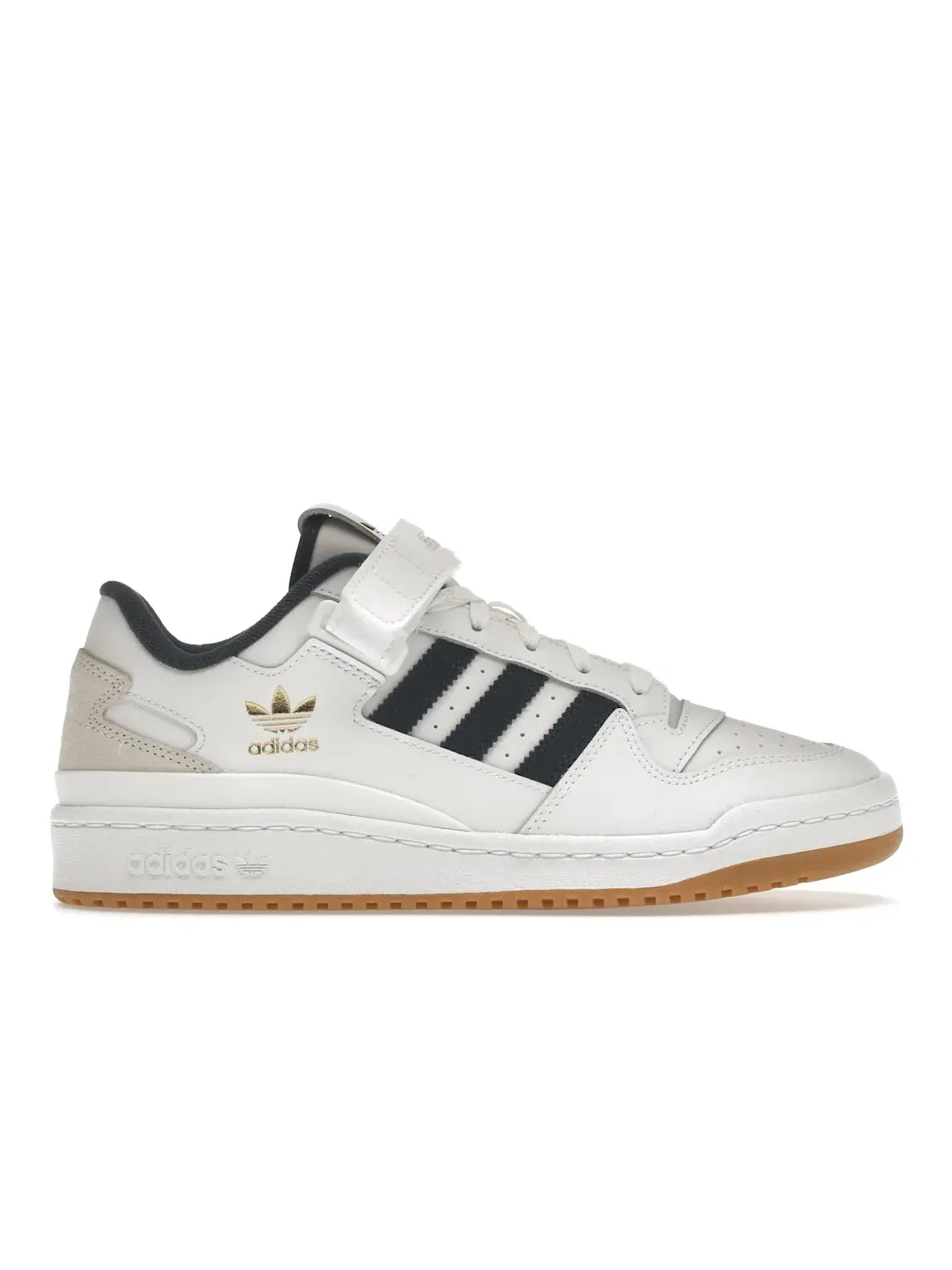 Мужские кроссовки повседневные Adidas Forum Low — изображение 1 из 4, белый/темно-синий