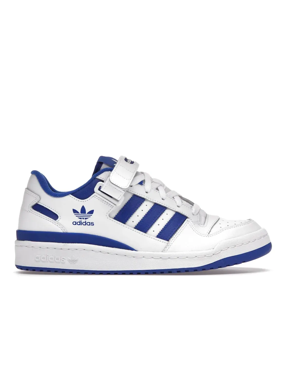 Мужские кроссовки на низкой подошве Adidas Forum Low — изображение 1 из 4, белый/белый/синий