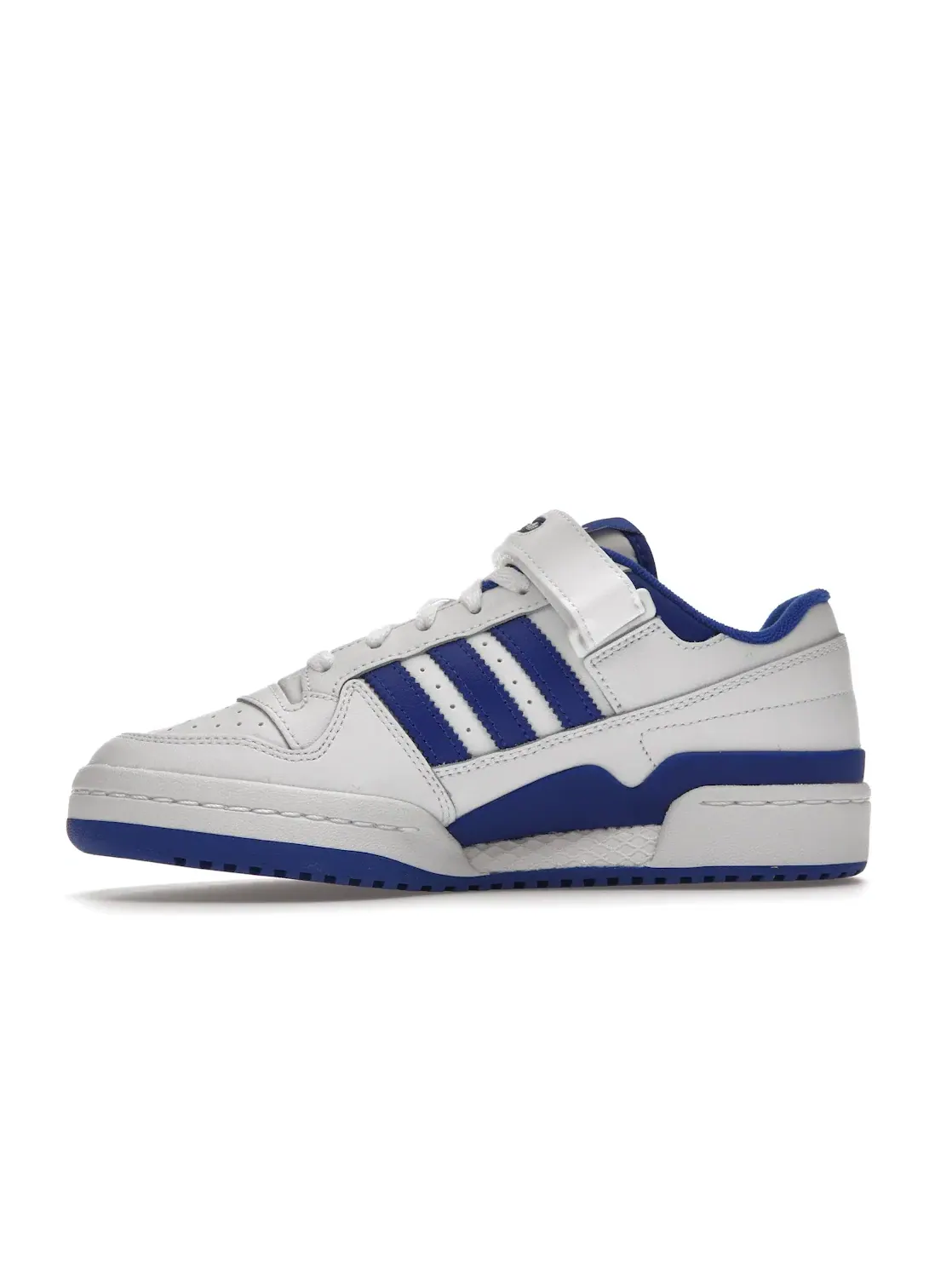 Детские кроссовки для мальчиков с длинным шнурованием Adidas Forum Low — изображение 3 из 4, белый/синий/белый