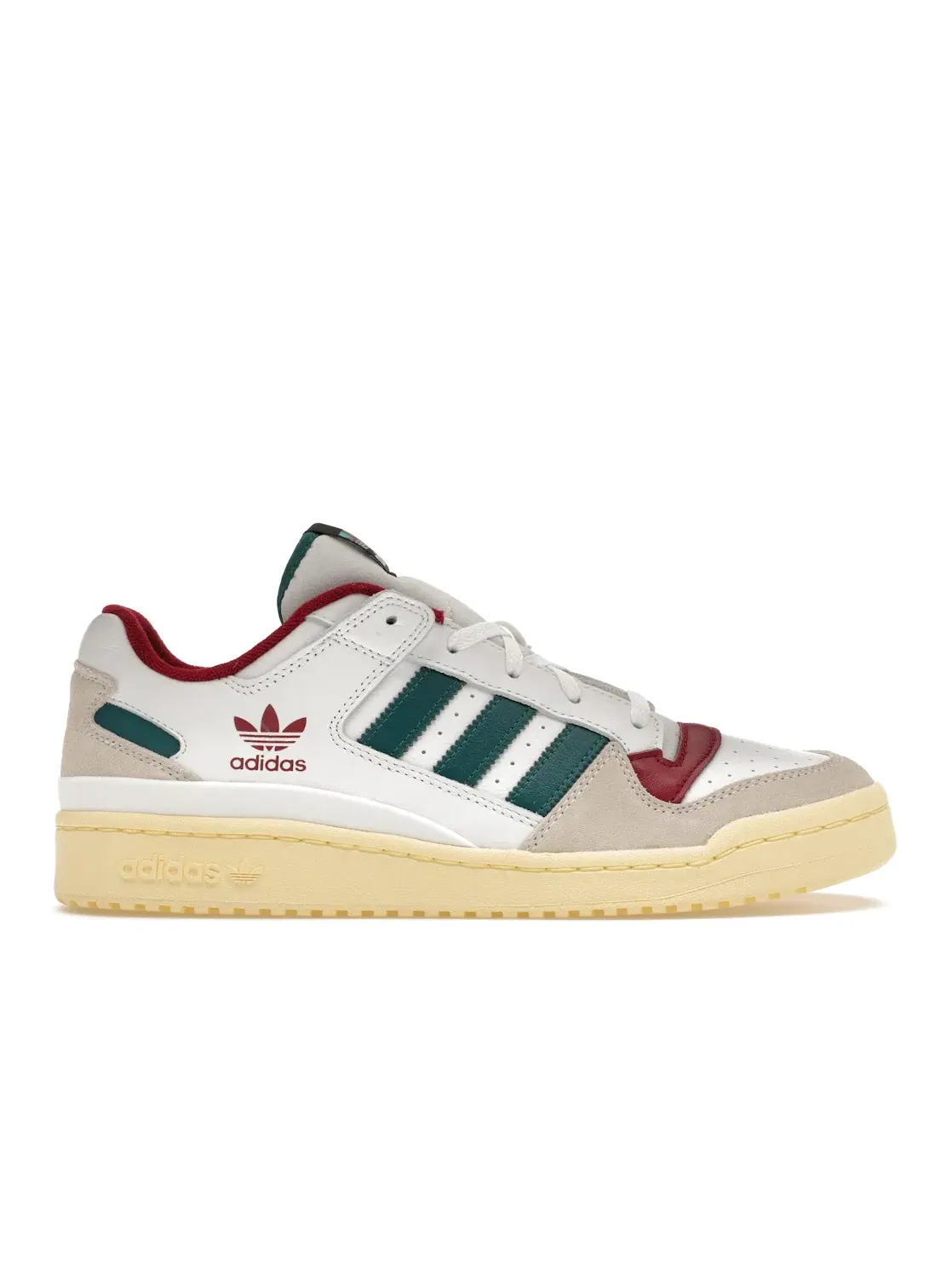 Мужские кроссовки Lifestyle Adidas Forum Low — изображение 1 из 4, белый бордовый