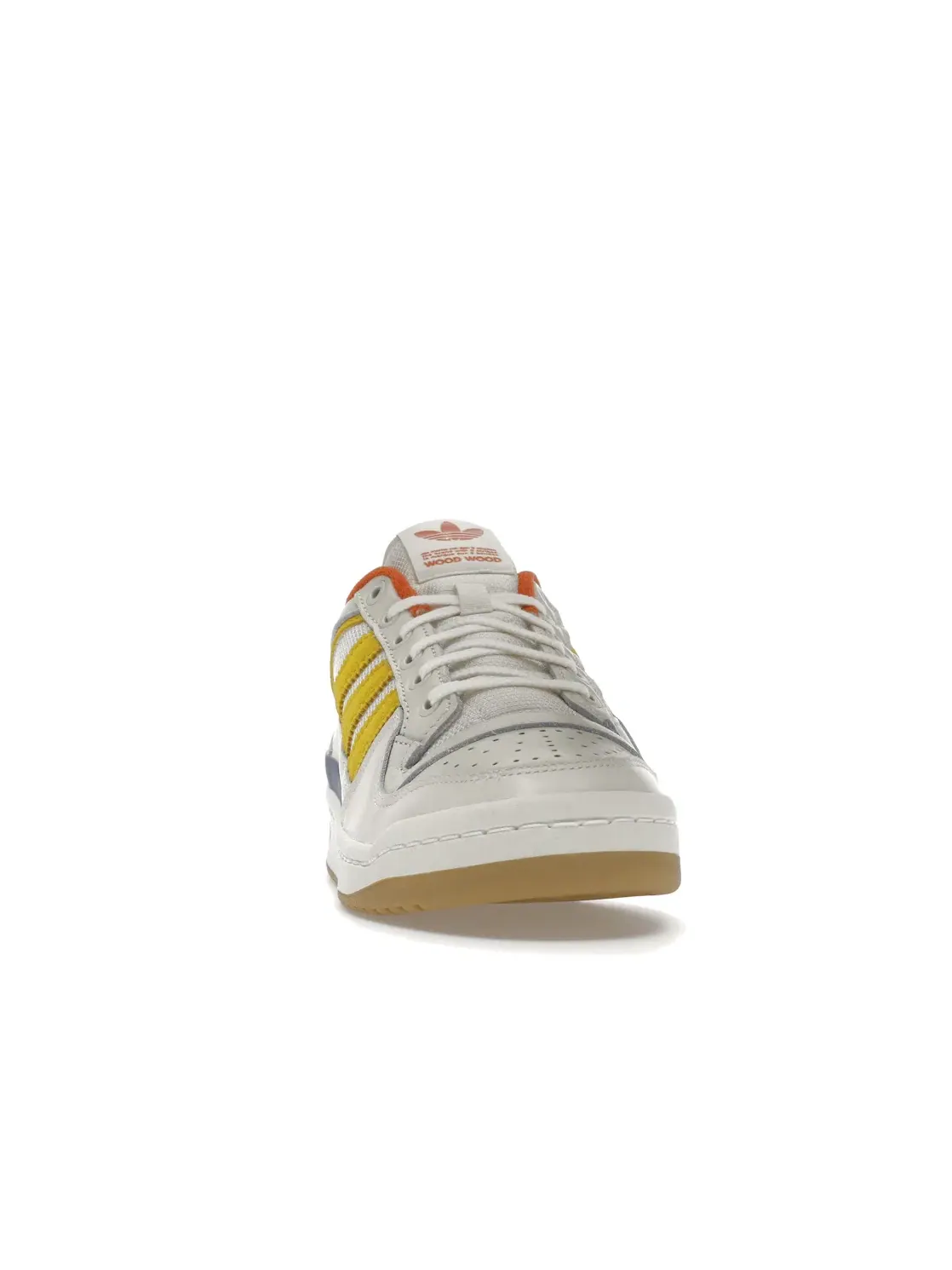 Мужские кроссовки lifestyle с низким верхом Adidas Forum Low — изображение 2 из 4, белый/белый/желтый
