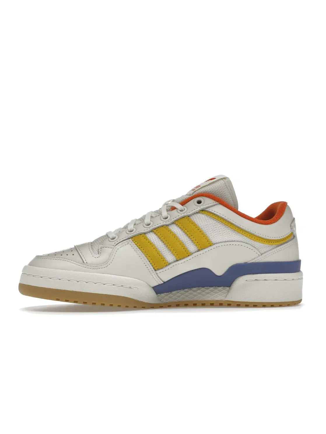 Мужские кроссовки lifestyle с низким верхом Adidas Forum Low — изображение 3 из 4, белый/белый/желтый