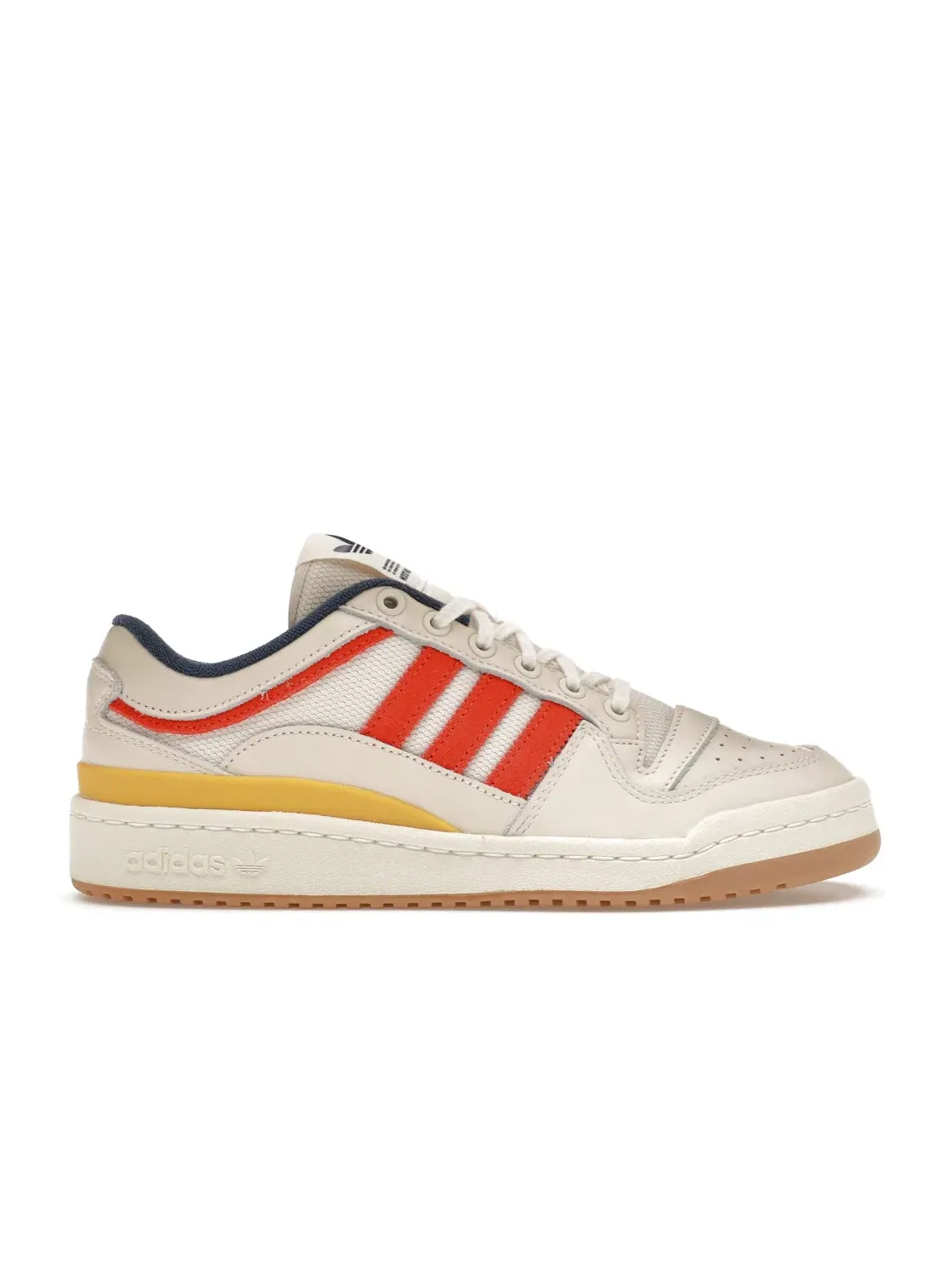 Мужские кроссовки lifestyle Adidas Forum Low — изображение 1 из 4, белый/оранжевый/желтый