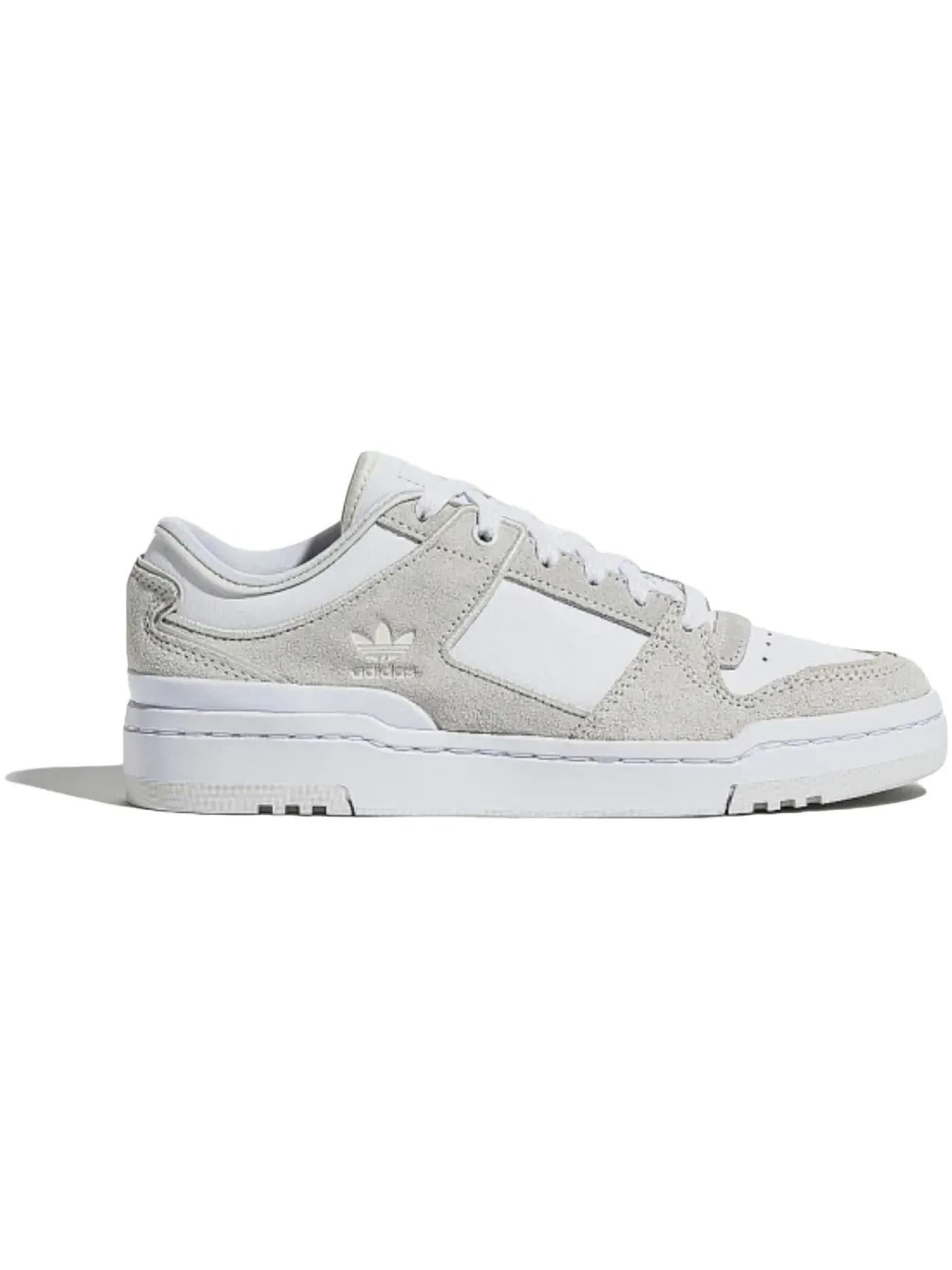 Женские кроссовки lifestyle с низким профилем Adidas Forum Luxe Low — изображение 1 из 1, белый/белый/серый
