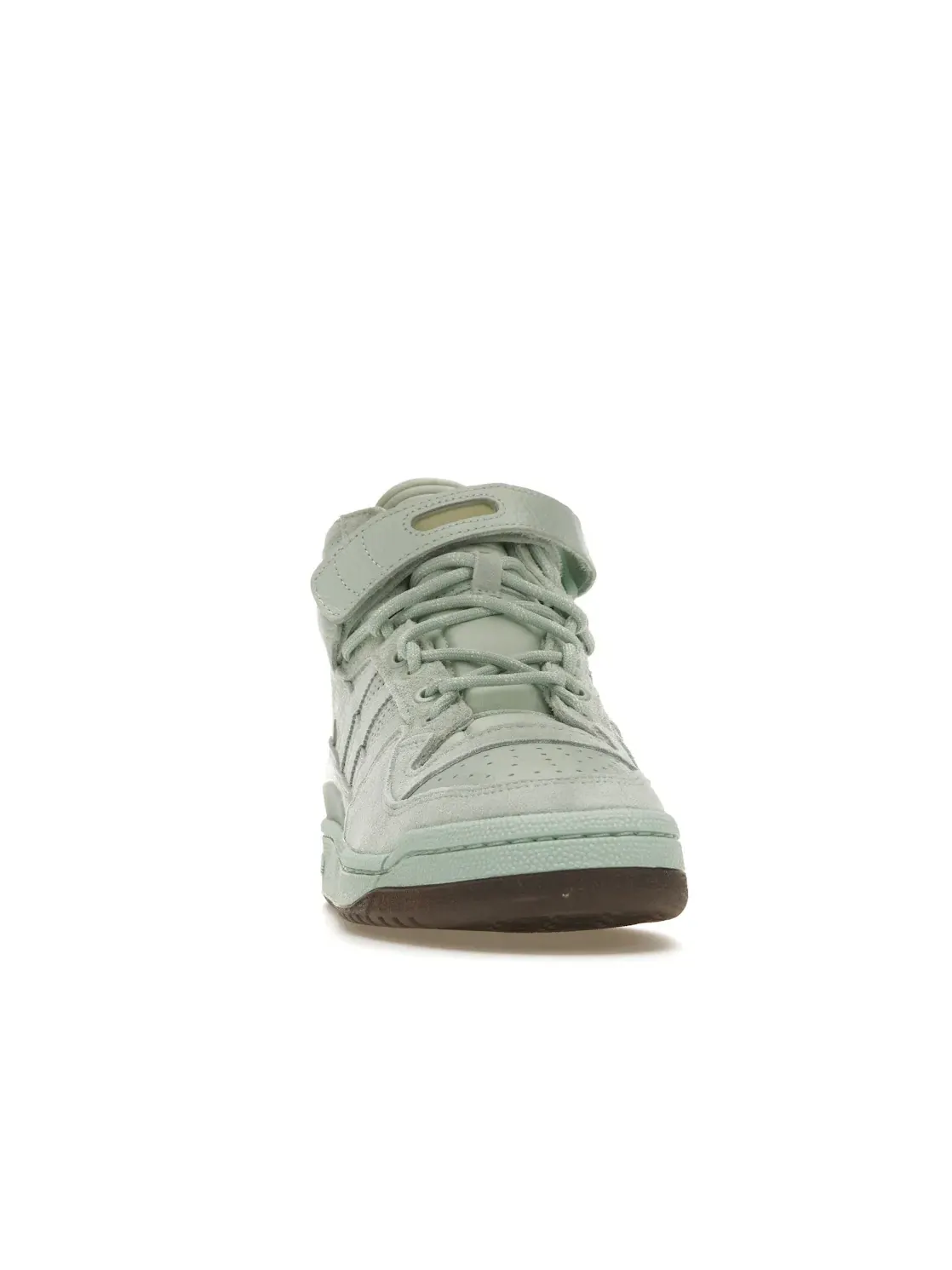 Мужские кроссовки с замшевыми и кожаными вставками Adidas Forum Mid — изображение 2 из 4, зеленый зеленый