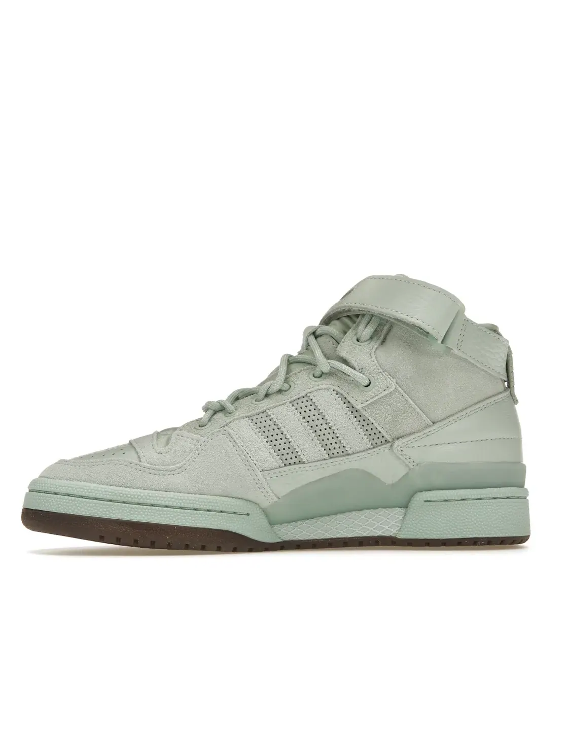 Мужские кроссовки с замшевыми и кожаными вставками Adidas Forum Mid — изображение 3 из 4, зеленый зеленый