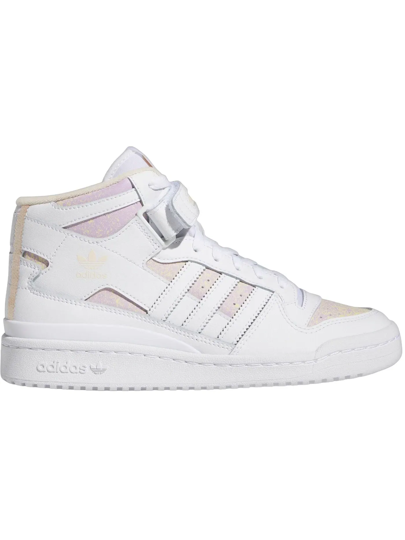 Женские кроссовки Lifestyle Adidas Forum Mid — изображение 1 из 1, белый/белый/оранжевый