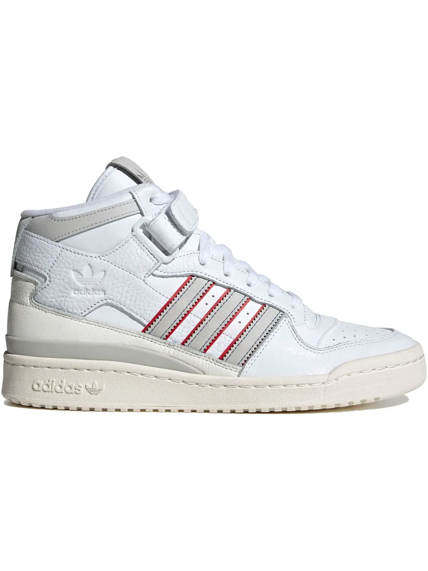 Мужские кроссовки Lifestyle Adidas Forum Mid — изображение 1 из 1, белый серый красный