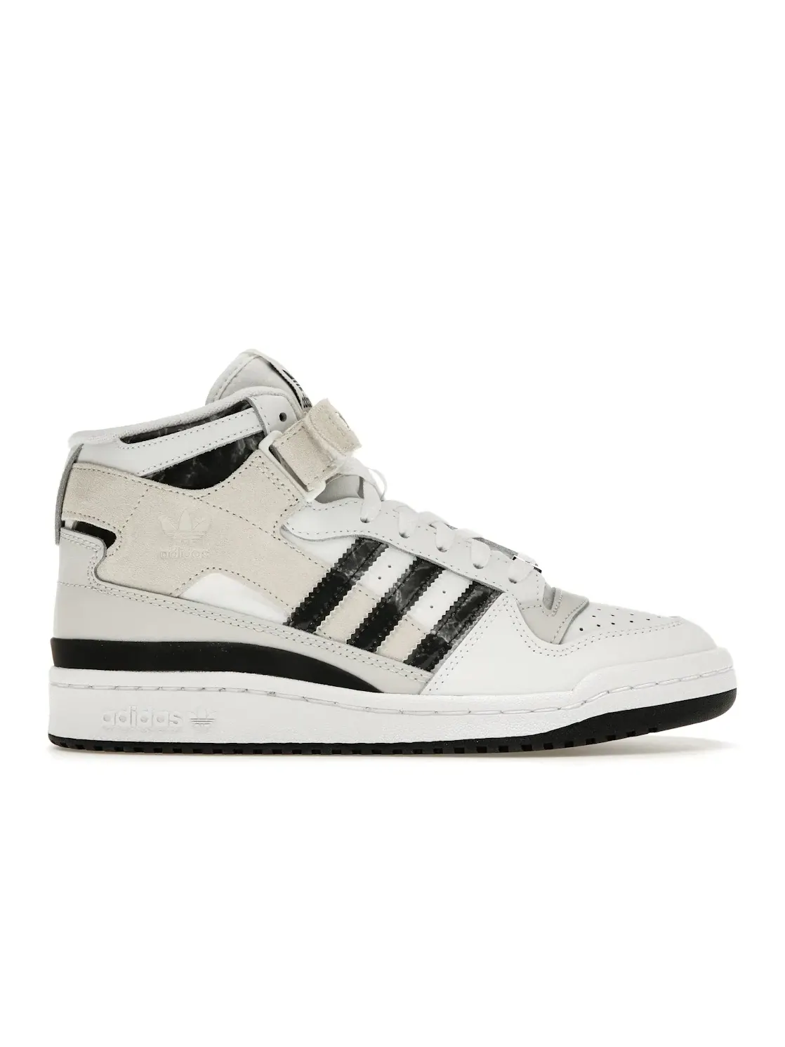 Женские кроссовки Lifestyle с высоким верхом Adidas Forum Mid — изображение 1 из 4, белый/белый/черный