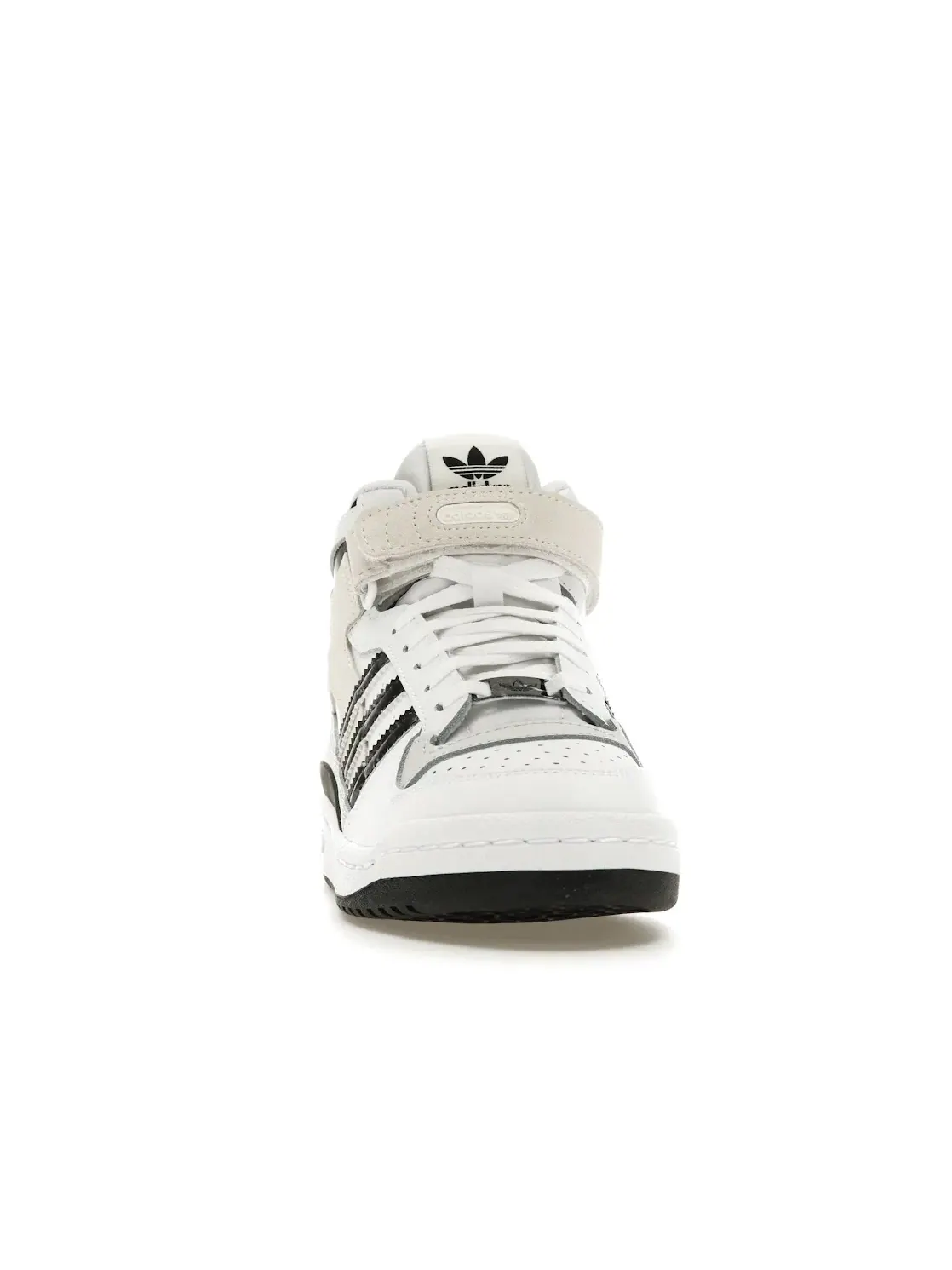 Женские кроссовки Lifestyle с высоким верхом Adidas Forum Mid — изображение 2 из 4, белый/белый/черный
