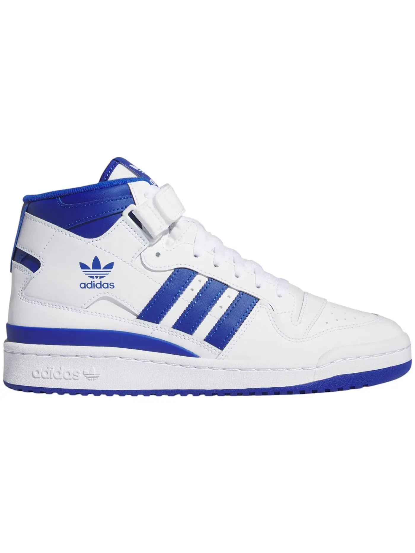Мужские кроссовки с высоким верхом Adidas Forum Mid — изображение 1 из 1, белый синий