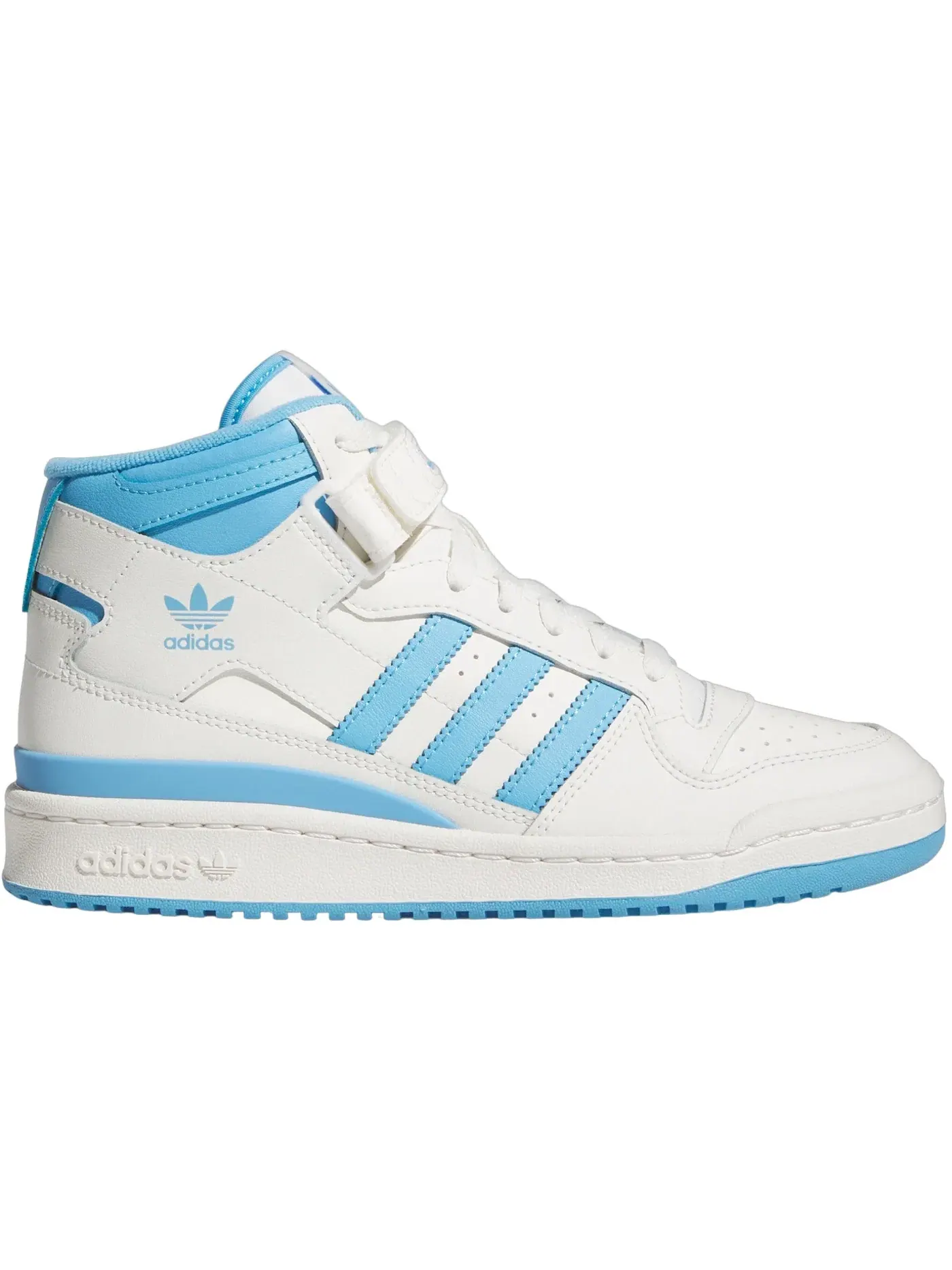Женские кроссовки с высоким берцем Adidas Forum Mid — изображение 1 из 1, белый синий белый