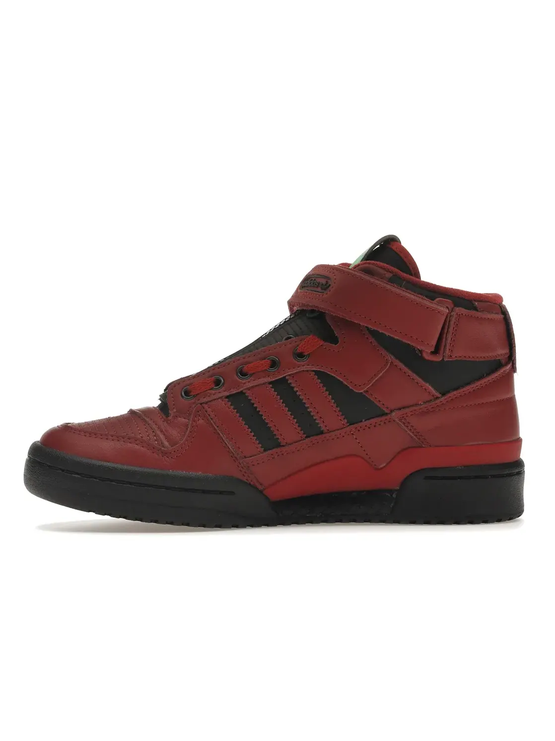 Мужские кроссовки Lifestyle Adidas Forum Mid — изображение 3 из 4, красный/красный-черный