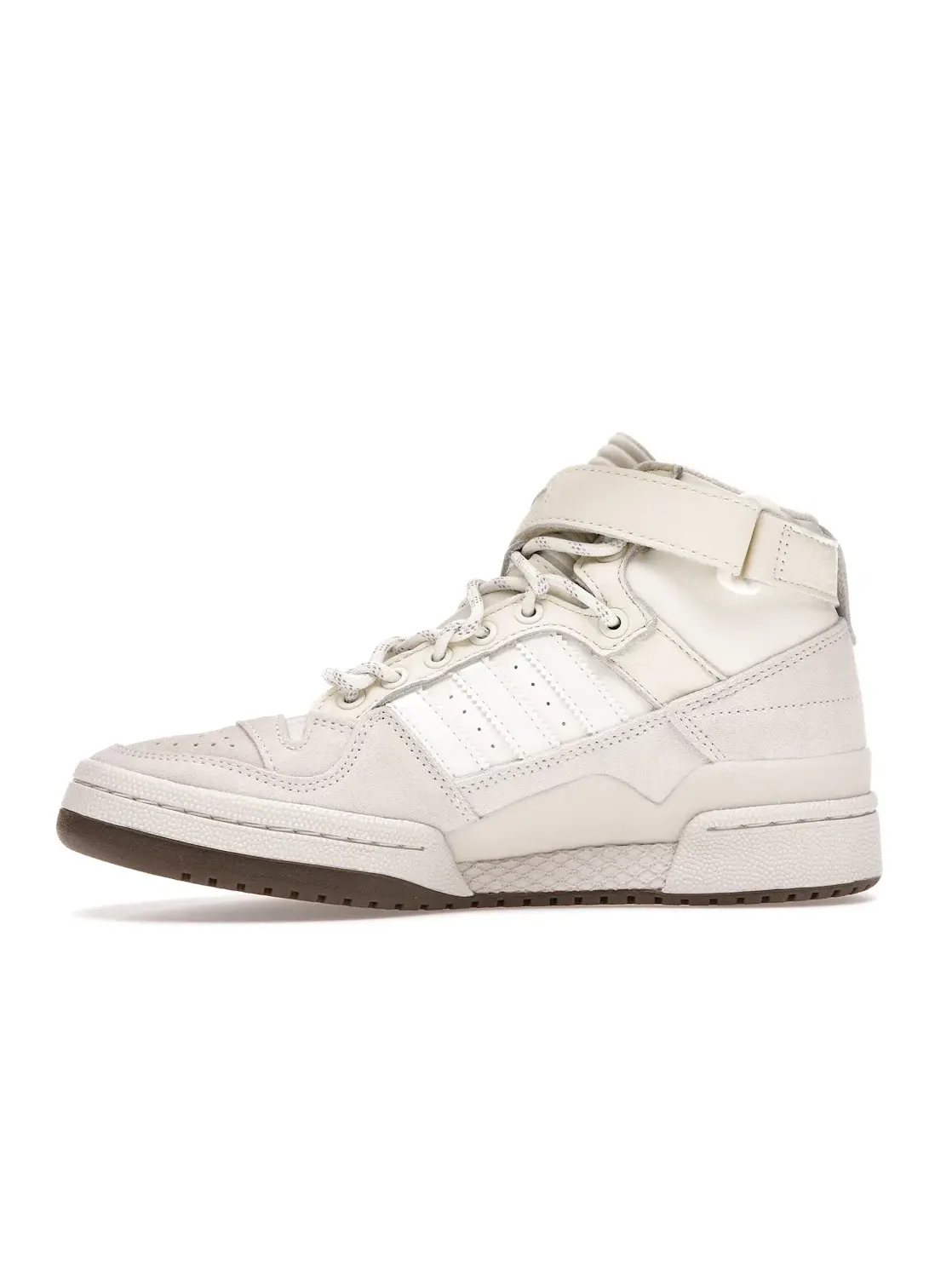 Мужские кроссовки с высоким верхом Adidas Forum Mid — изображение 3 из 4, кремовый белый