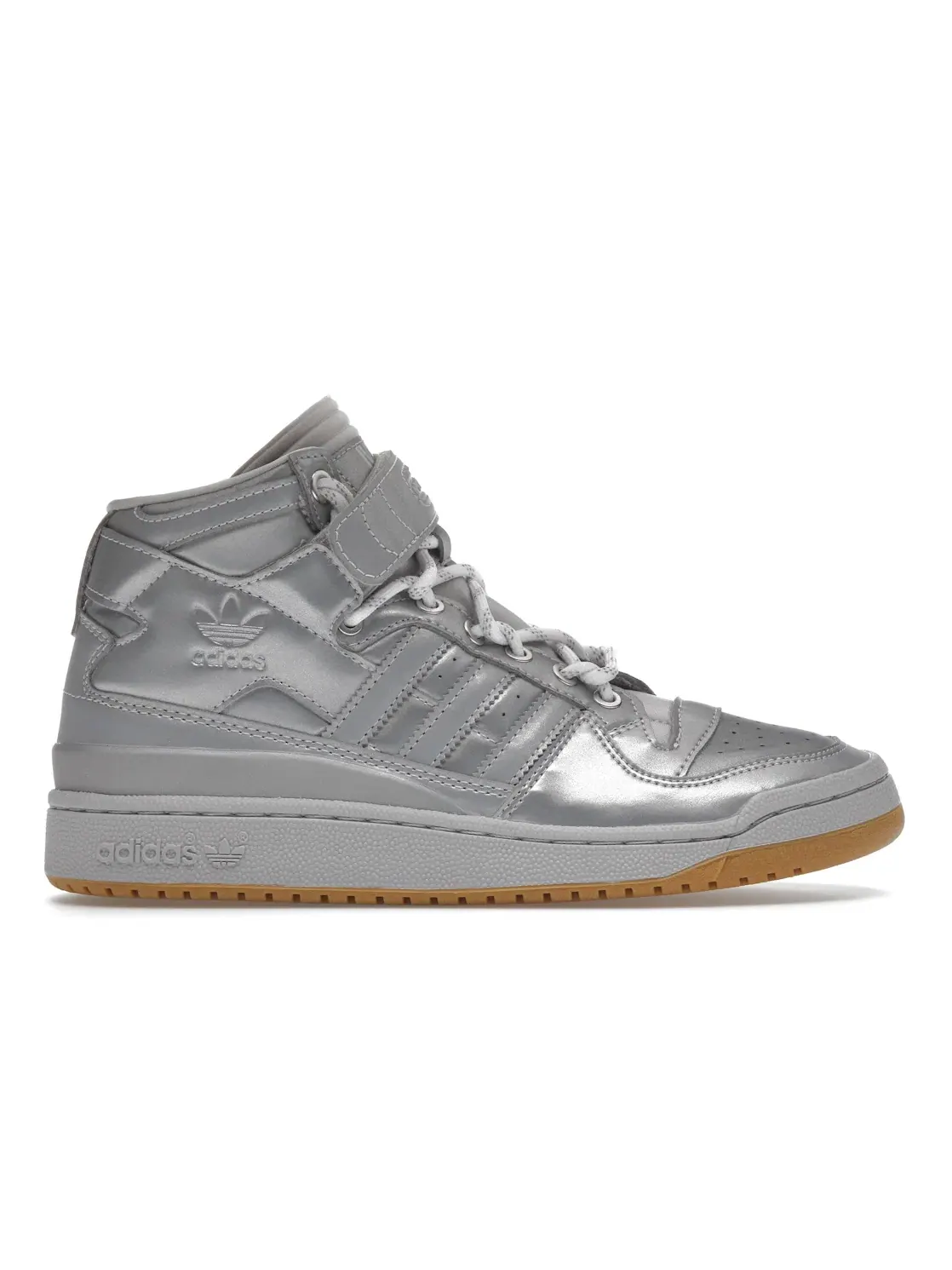 Мужские кроссовки Lifestyle Adidas Forum Mid — изображение 1 из 4, серебристый/серый
