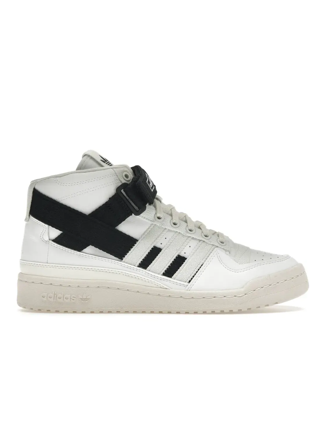 Мужские кроссовки с высоким верхом Adidas Forum Mid — изображение 1 из 4, белый/белый/черный
