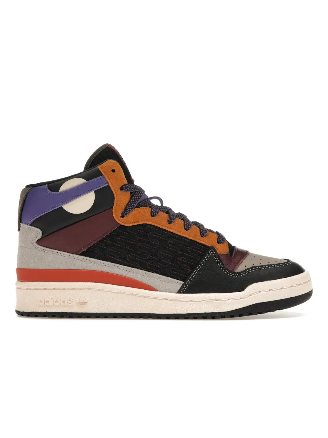 Мужские кроссовки с патчворк-дизайном Adidas Forum Mid — изображение 1 из 4