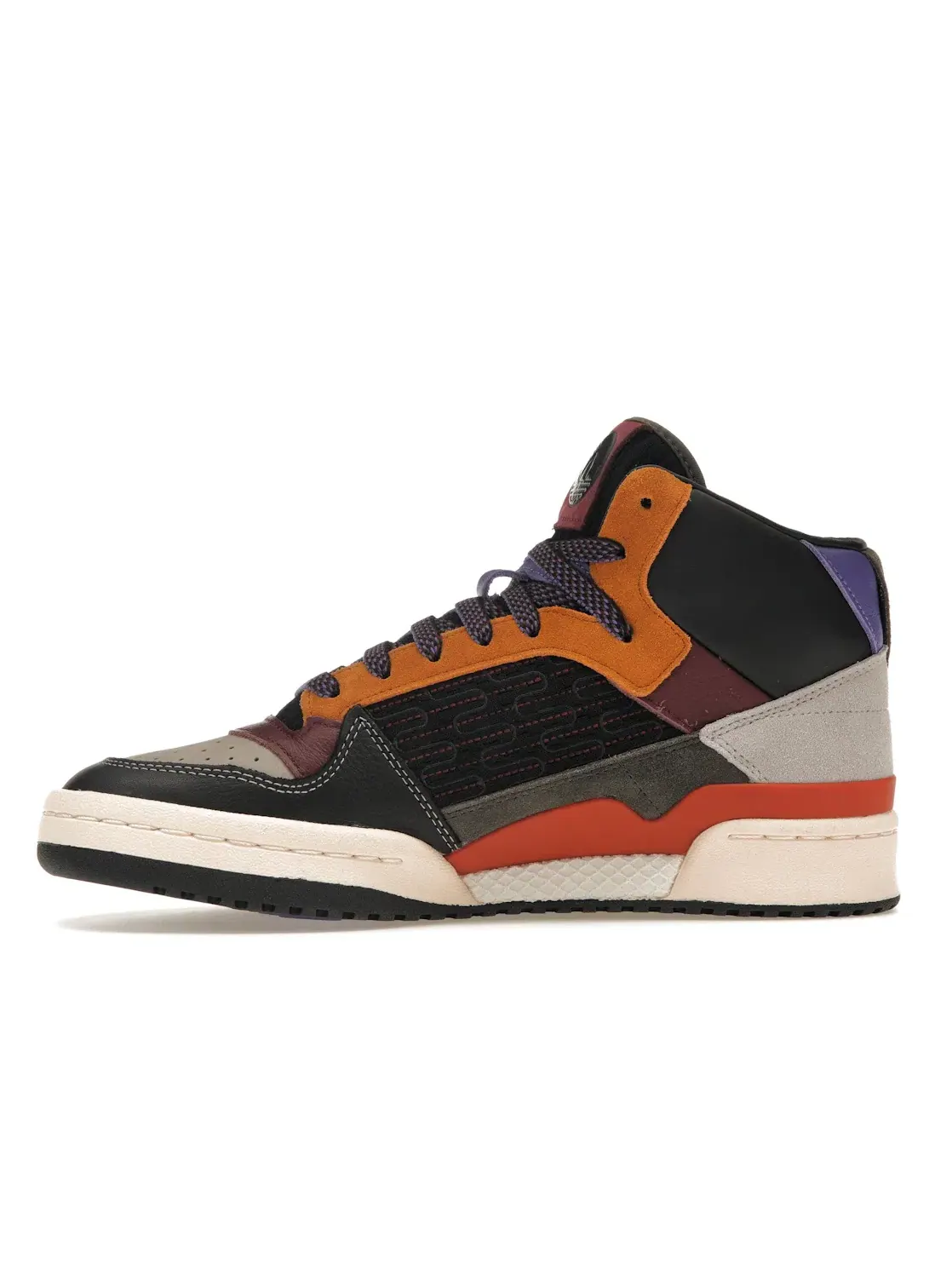 Мужские кроссовки с патчворк-дизайном Adidas Forum Mid — изображение 3 из 4