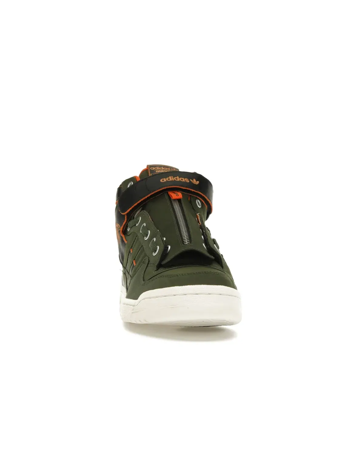 Мужские кроссовки с принтом Adidas Forum Mid — изображение 2 из 4, зеленый/оранжевый/черный