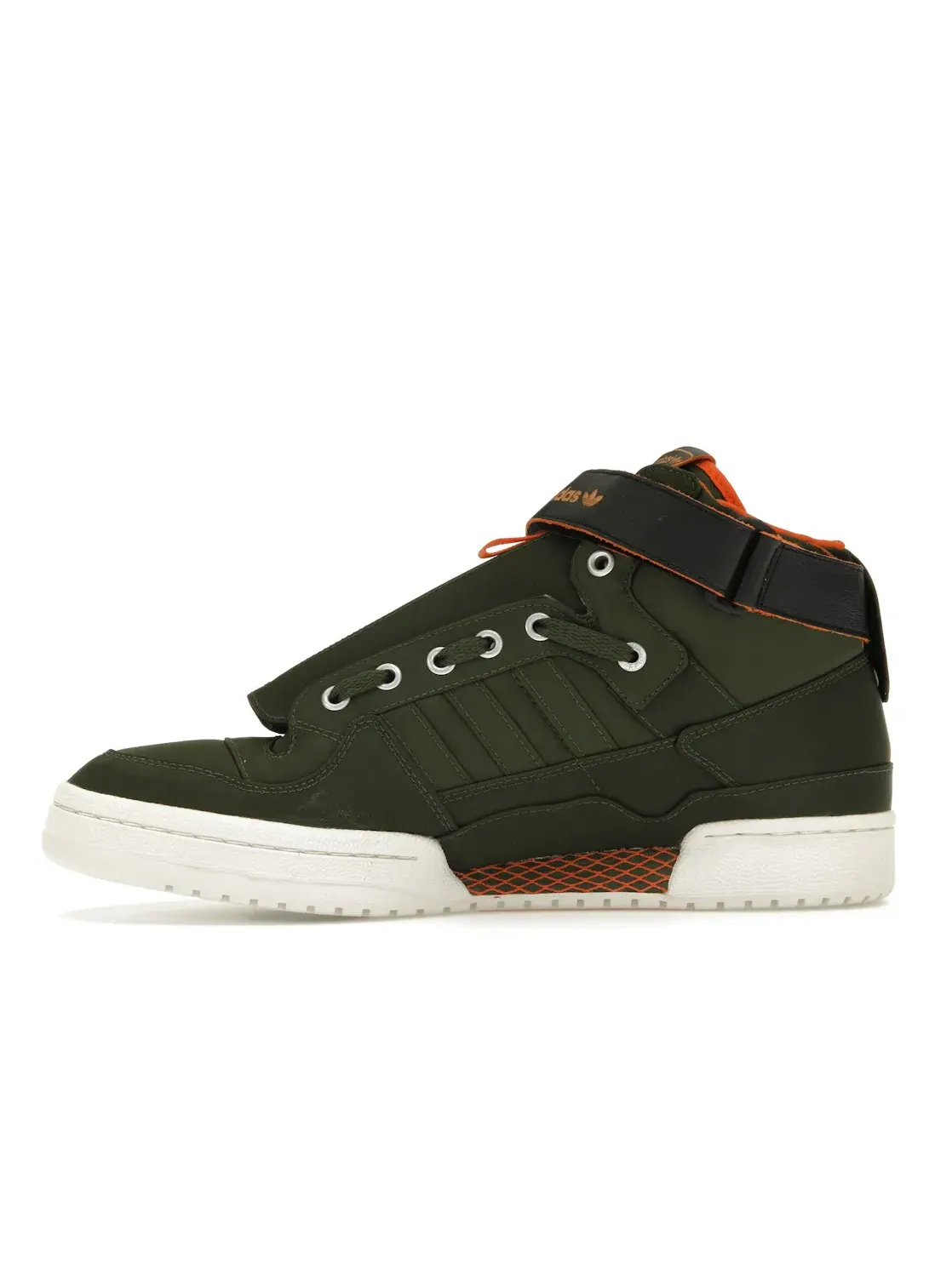 Мужские кроссовки с принтом Adidas Forum Mid — изображение 3 из 4, зеленый/оранжевый/черный
