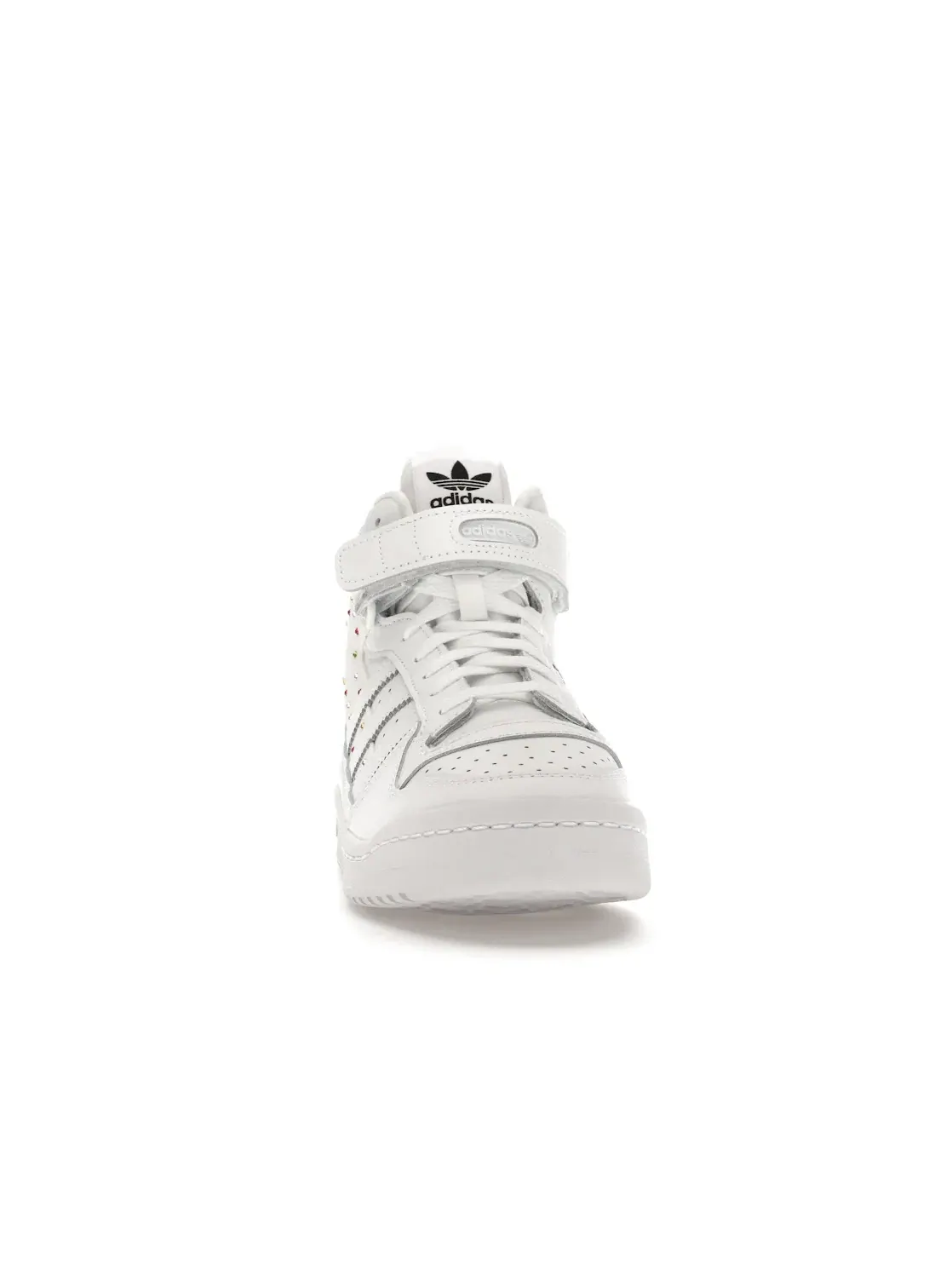 Женские кроссовки с принтом Adidas Forum Mid — изображение 2 из 4, белый/белый/черный