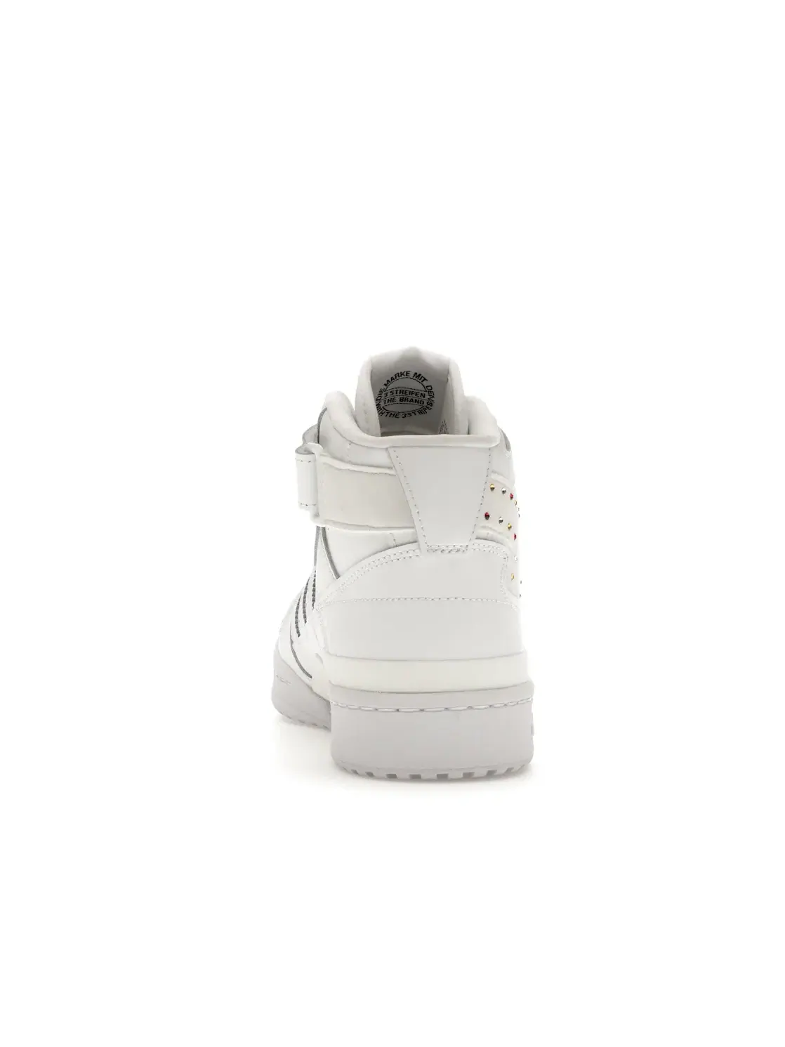 Женские кроссовки с принтом Adidas Forum Mid — изображение 4 из 4, белый/белый/черный