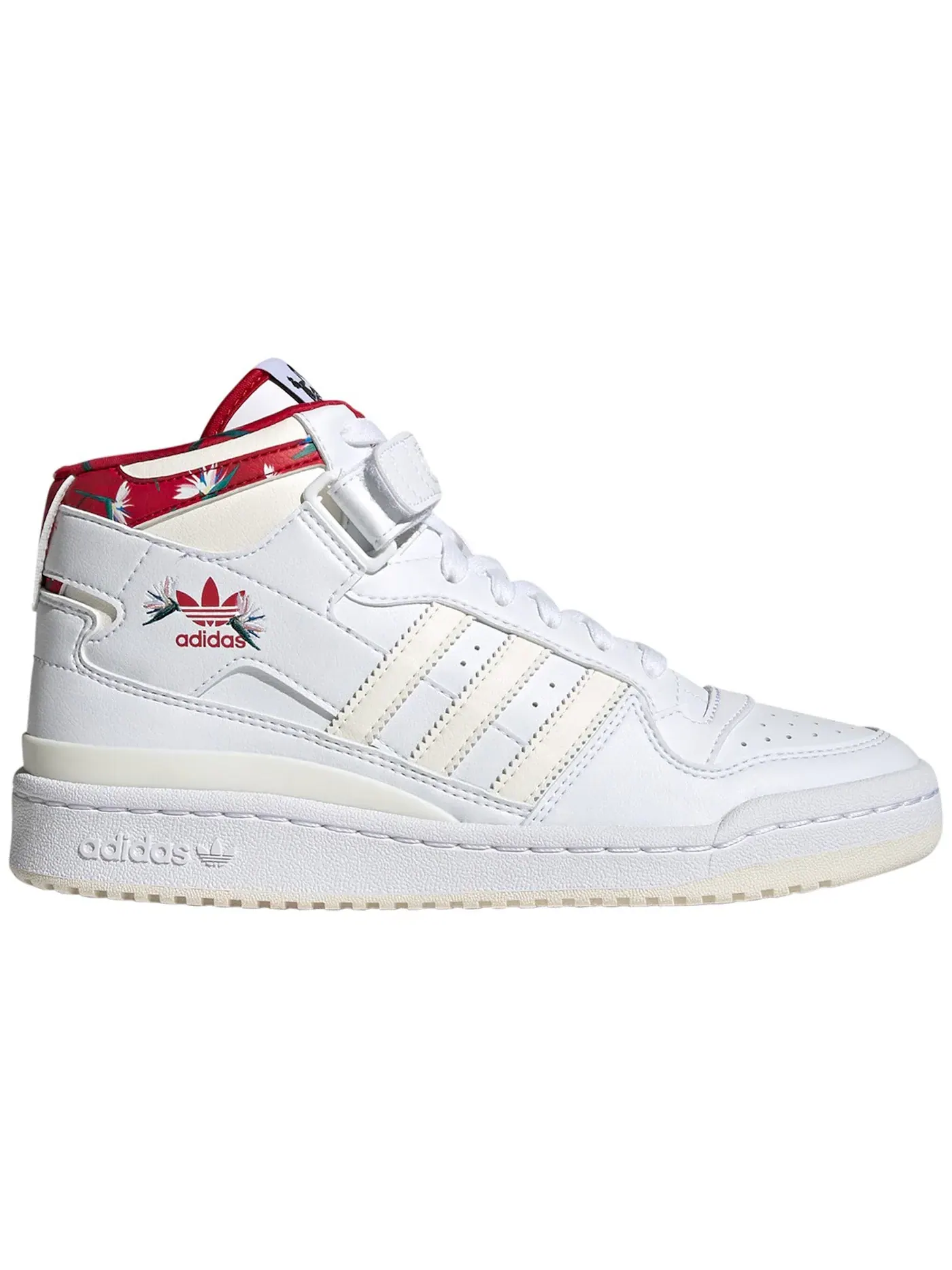 Женские кроссовки Lifestyle Adidas Forum Mid Thebe Magugu — изображение 1 из 1, белый/белый/красный