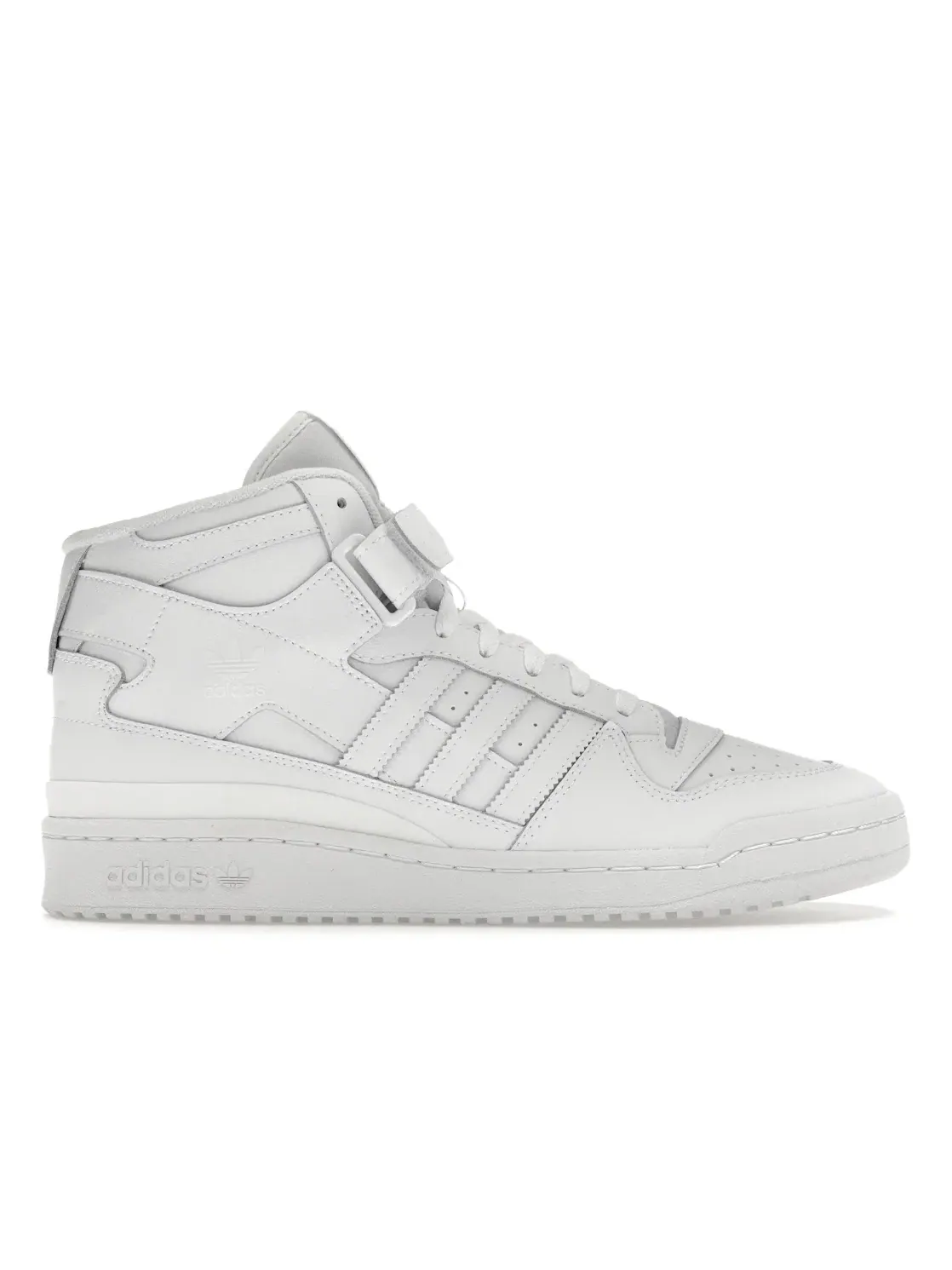 Мужские кроссовки Lifestyle с кожаным верхом Adidas Forum Mid — изображение 1 из 4, белый