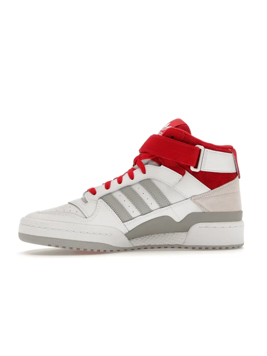 Мужские кроссовки Lifestyle Adidas Forum Mid — изображение 3 из 4, белый/красный-серый