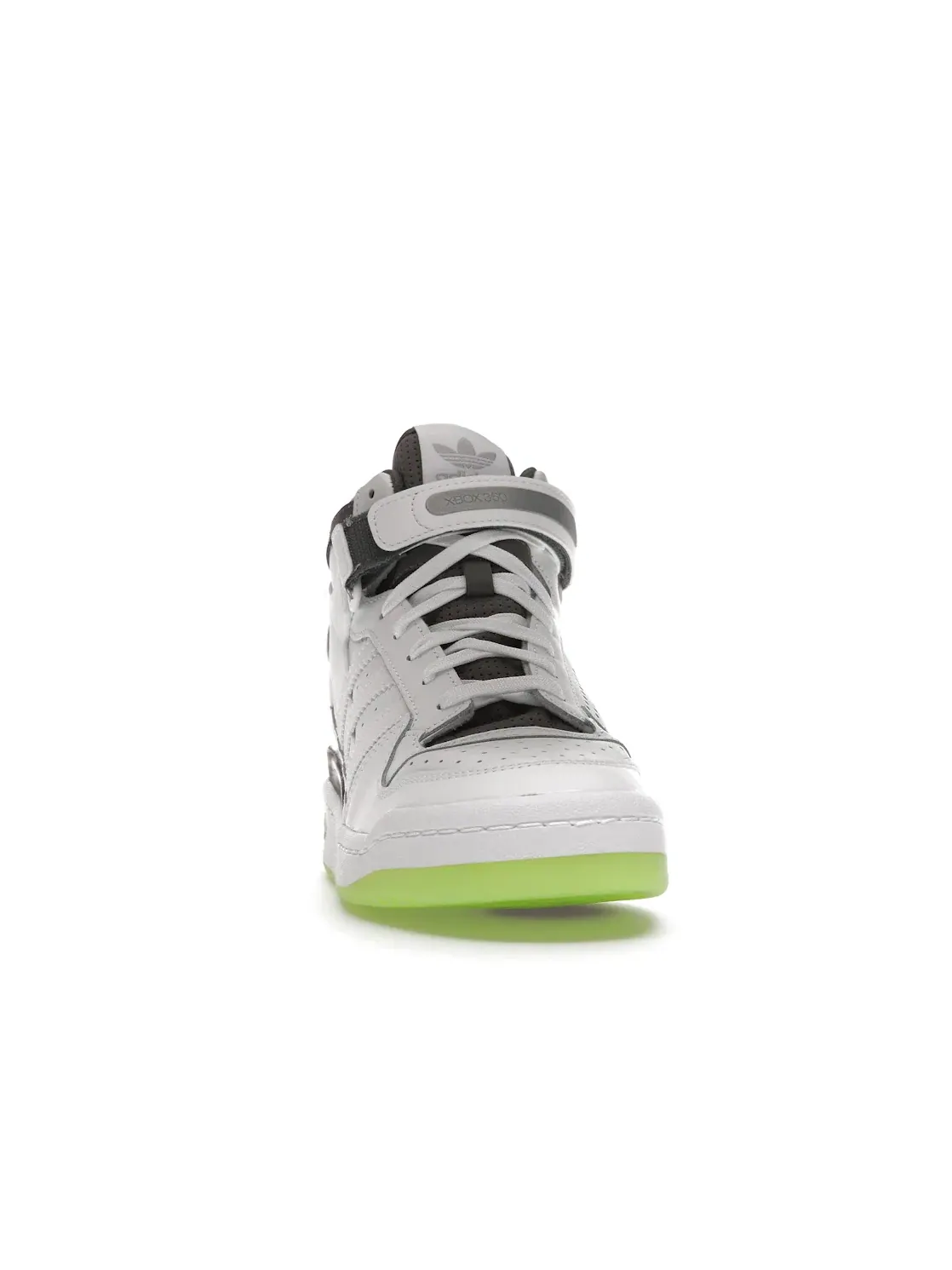 Мужские кроссовки с принтом Adidas Forum Mid — изображение 2 из 4, белый/белый/серый
