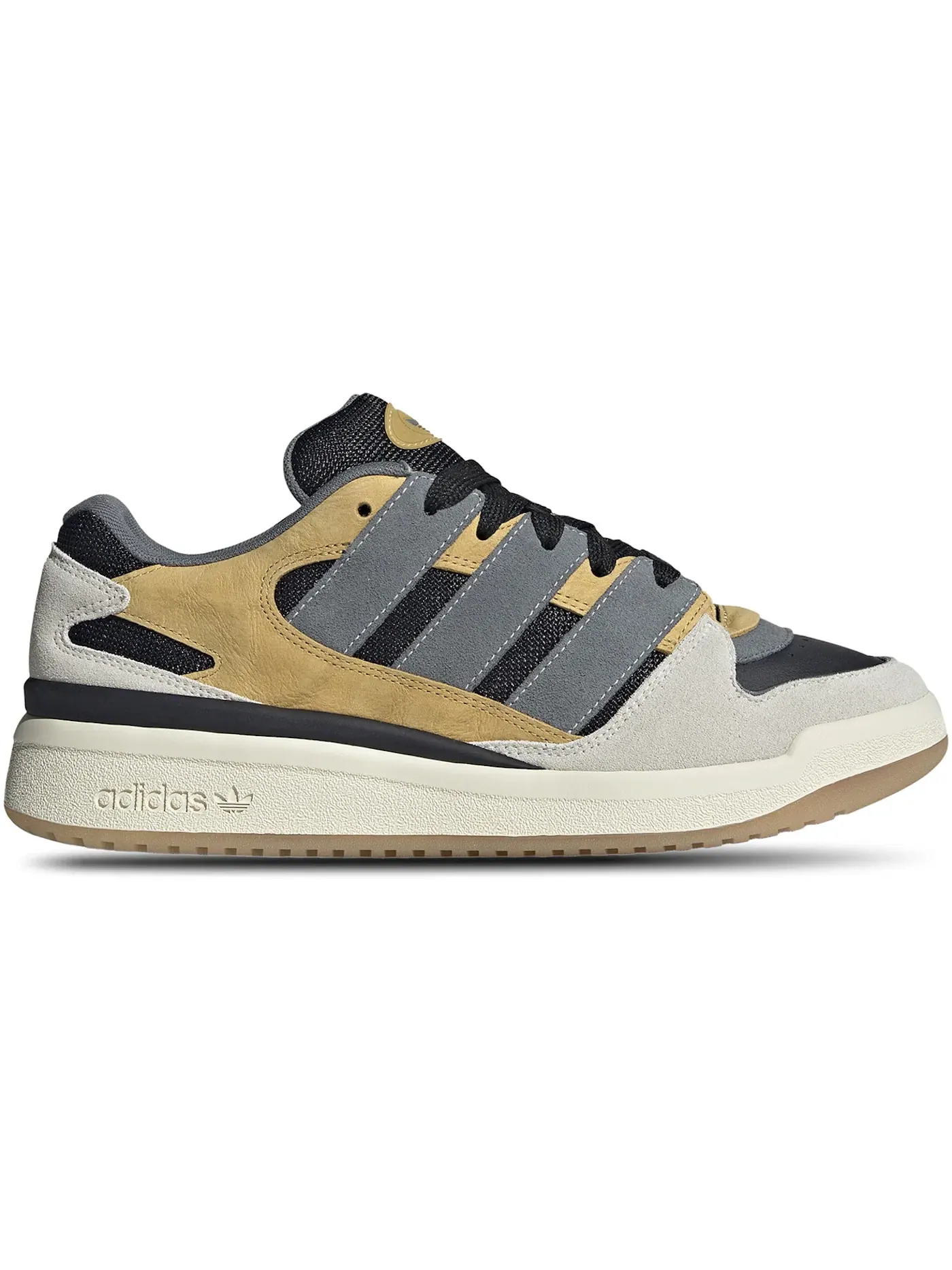 Мужские кроссовки с принтом Adidas Forum Puffed Adidas — изображение 1 из 1, черный//белый
