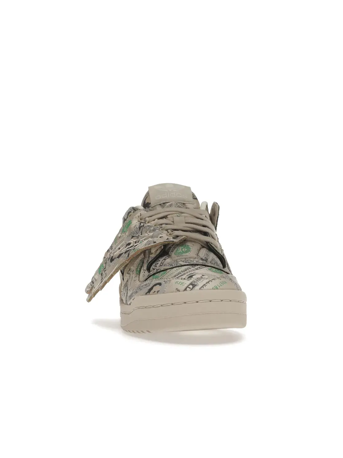 Мужские кроссовки с принтом Adidas Forum Wings 1.0 Low ADV Jeremy Scott Money — изображение 2 из 4, белый