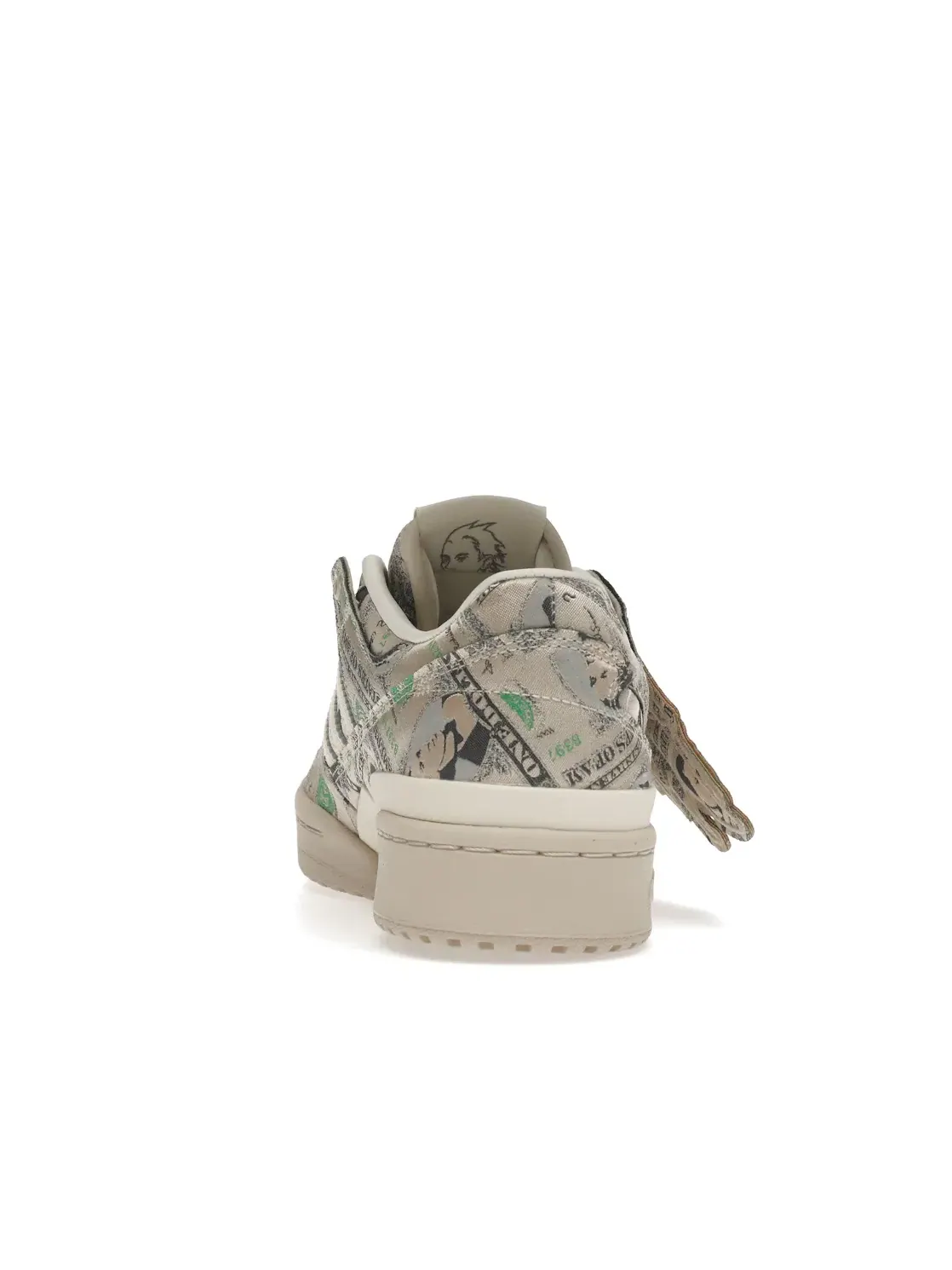 Мужские кроссовки с принтом Adidas Forum Wings 1.0 Low ADV Jeremy Scott Money — изображение 4 из 4, белый