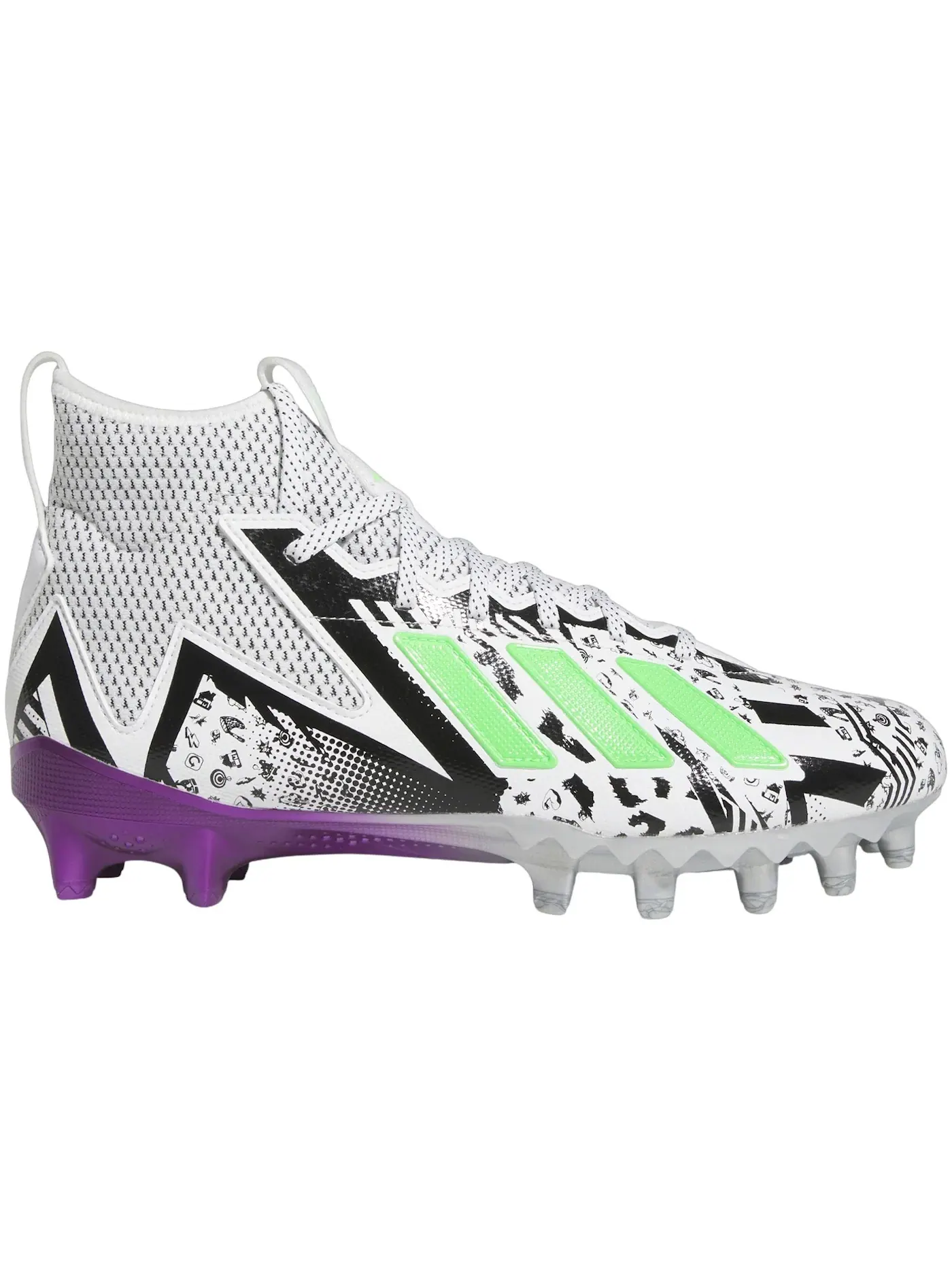 Мужские кроссовки с контрастным дизайном Adidas Freak 23 Adidas — изображение 1 из 1, белый/зеленый/черный