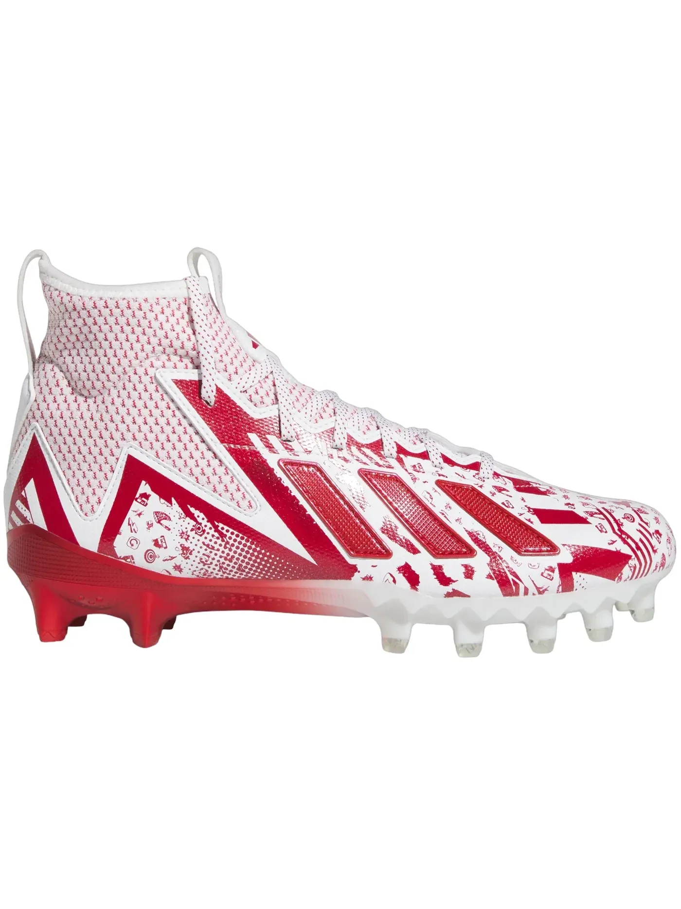 Мужские кроссовки с подошвой Freak 23 Adidas — изображение 1 из 1, белый/красный/белый