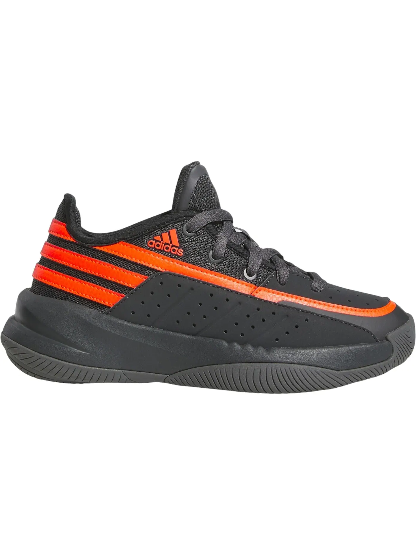 Детские кроссовки с высоким верхом Adidas Front Court Adidas — изображение 1 из 1, серый/красный