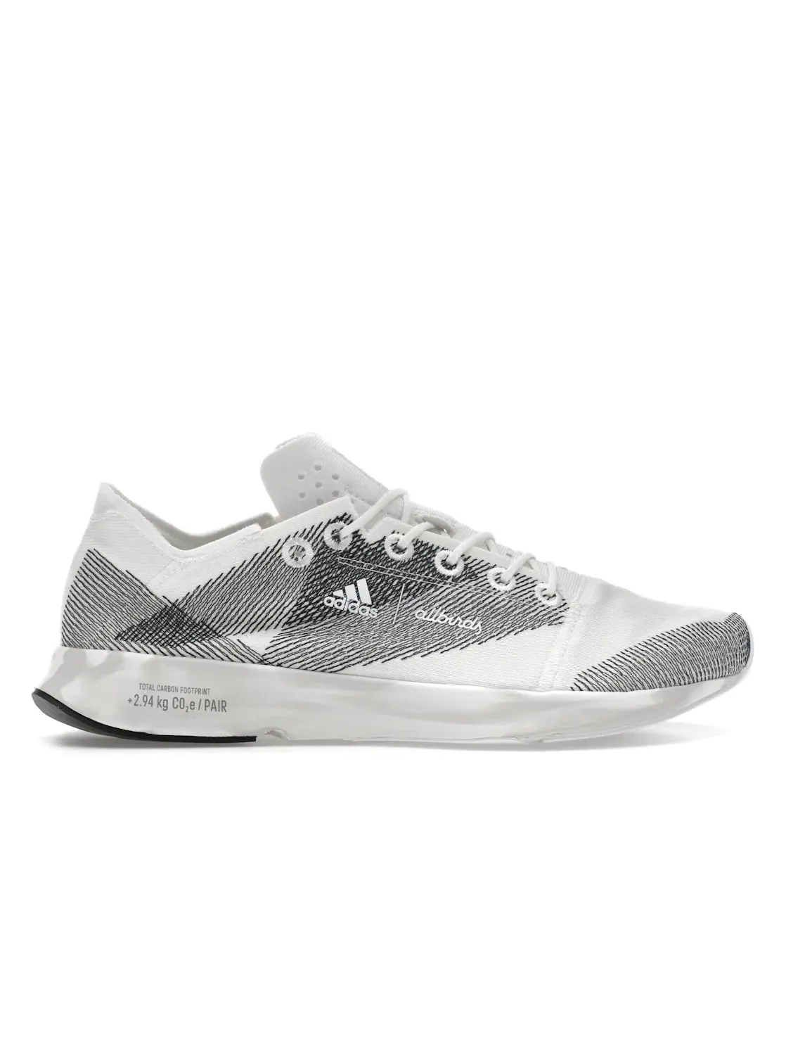 Женские кроссовки с принтом Adidas Futurecraft Footprint — изображение 1 из 4, белый