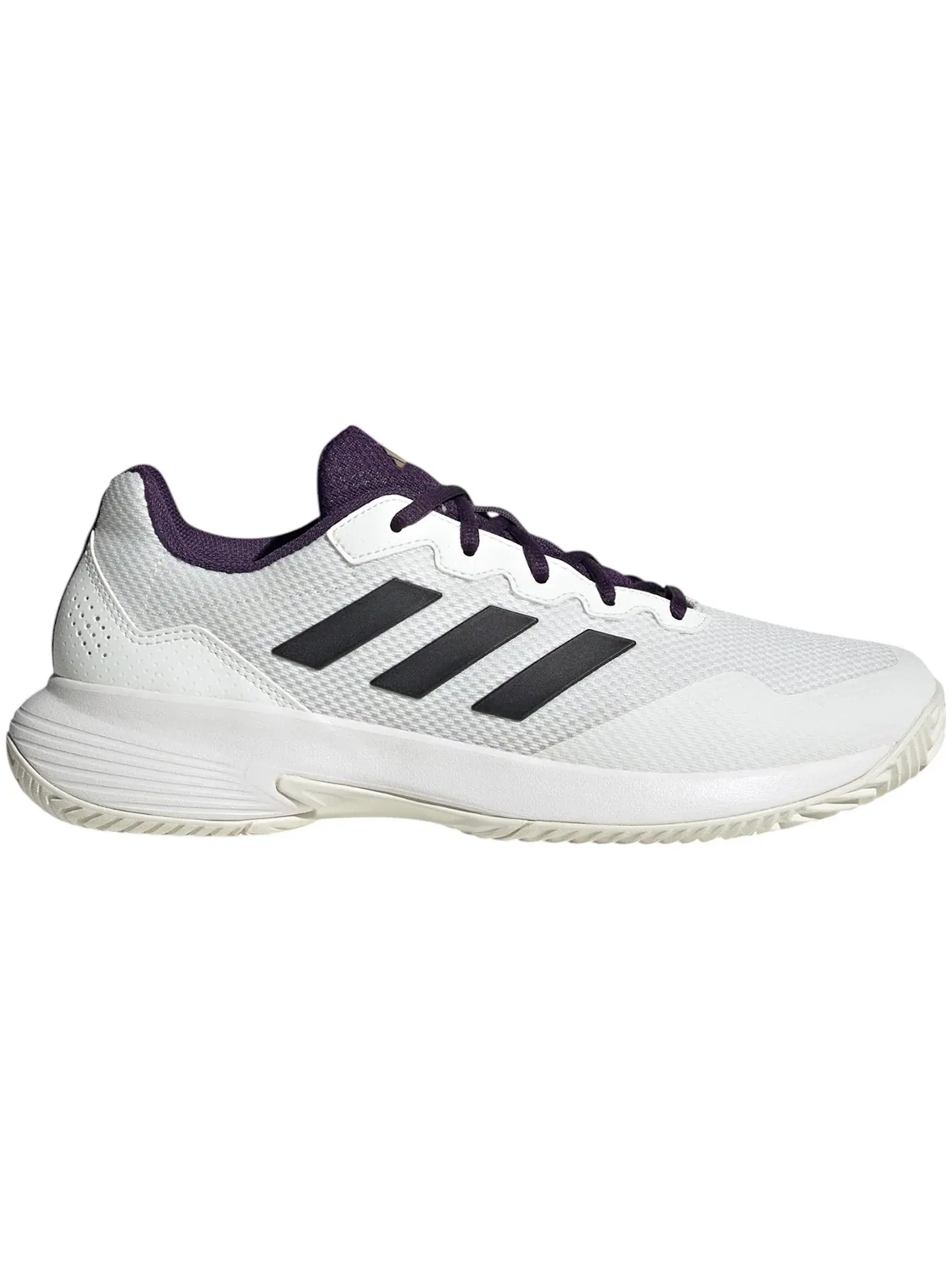 Мужские кроссовки для тенниса Gamecourt 2.0 Adidas — изображение 1 из 1, белый/черный