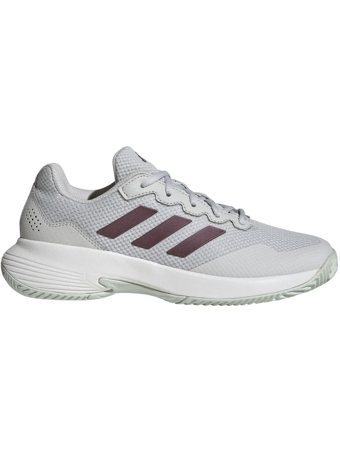 Женские кроссовки для тенниса Adidas Gamecourt 2.0 — изображение 1 из 1, серый белый