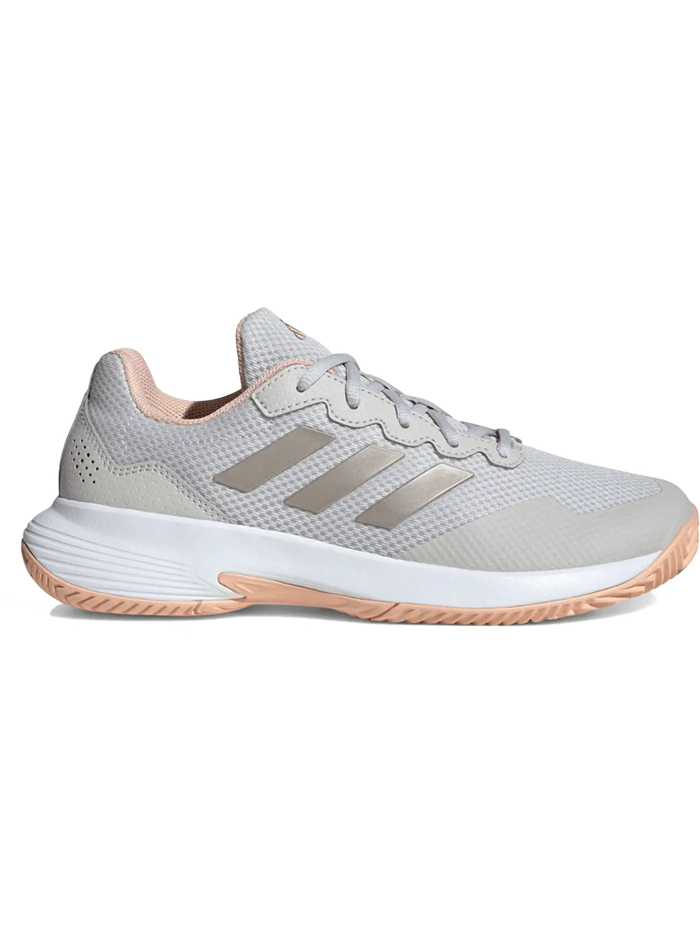 Женские кроссовки для тенниса Adidas GameCourt 2.0 — изображение 1 из 1, серый металлик