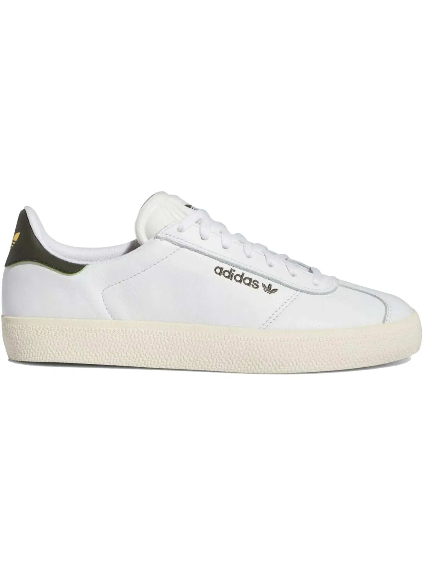 Мужские кроссовки Lifestyle Adidas Gazelle ADV — изображение 1 из 1, белый/белый/оливковый