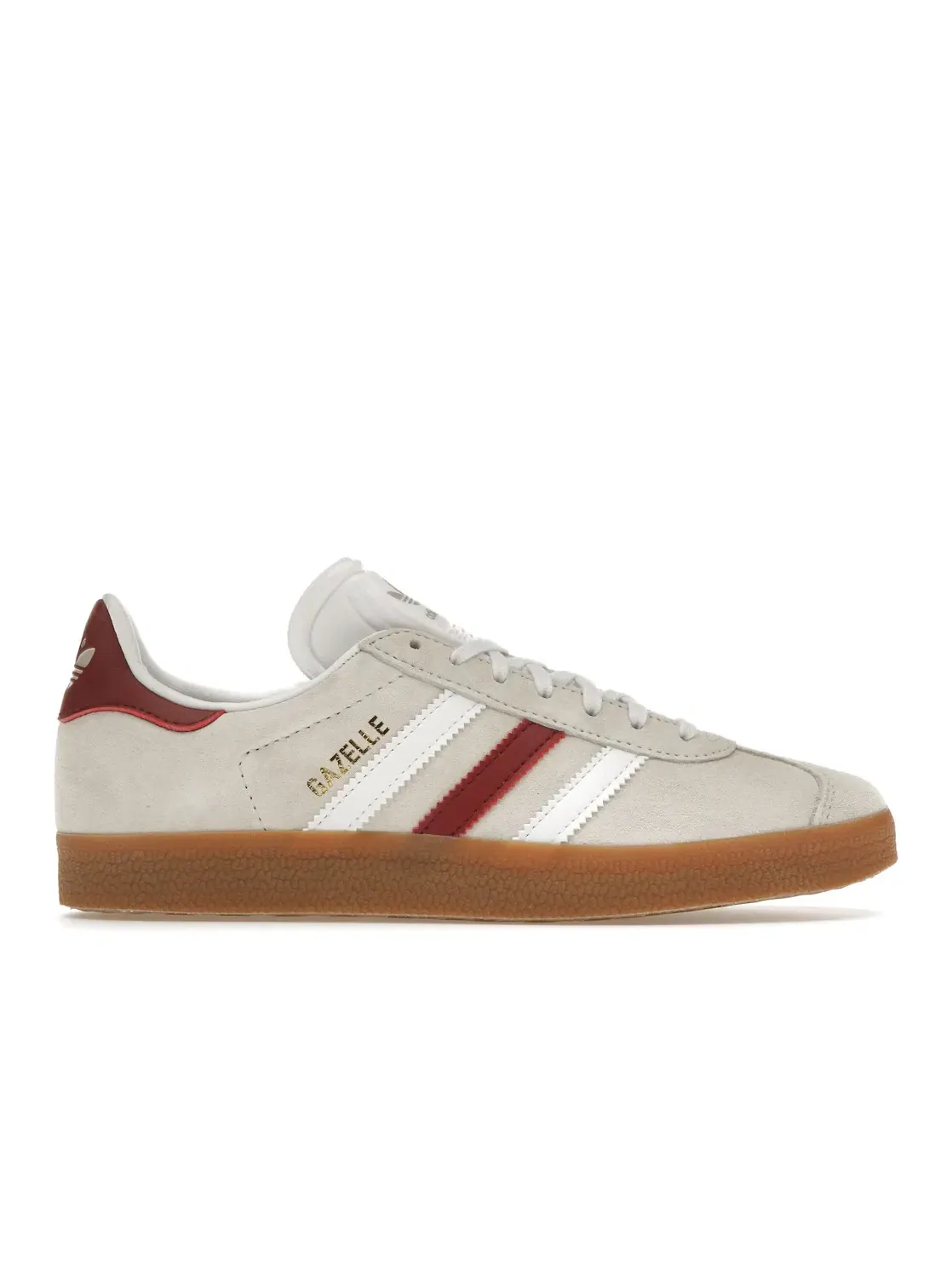Мужские кроссовки Lifestyle с замшевым верхом Adidas Gazelle — изображение 1 из 4, белый/бордовый