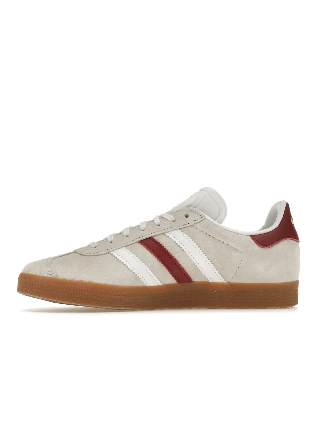 Мужские кроссовки Lifestyle с замшевым верхом Adidas Gazelle — изображение 3 из 4, белый/бордовый