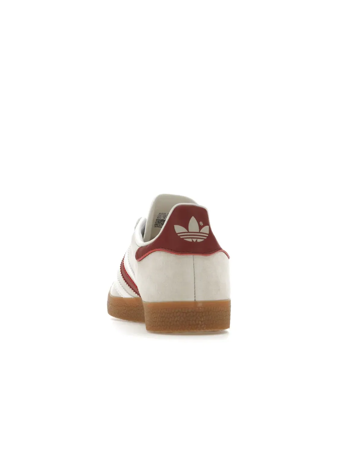 Мужские кроссовки Lifestyle с замшевым верхом Adidas Gazelle — изображение 4 из 4, белый/бордовый
