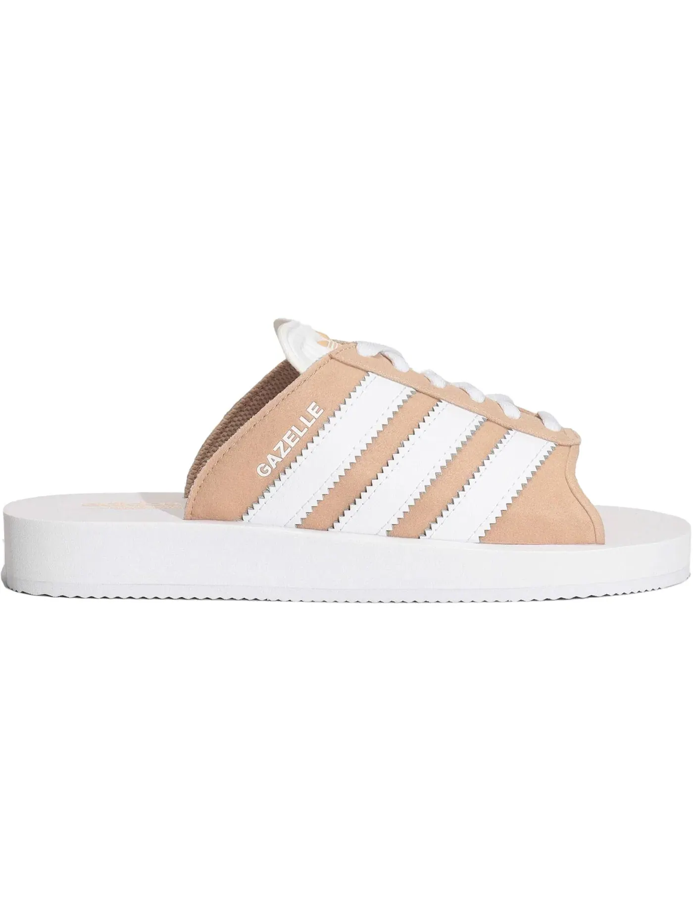 Женские сандалии без каблука Adidas Gazelle Beach — изображение 1 из 1, бежевый/белый/белый