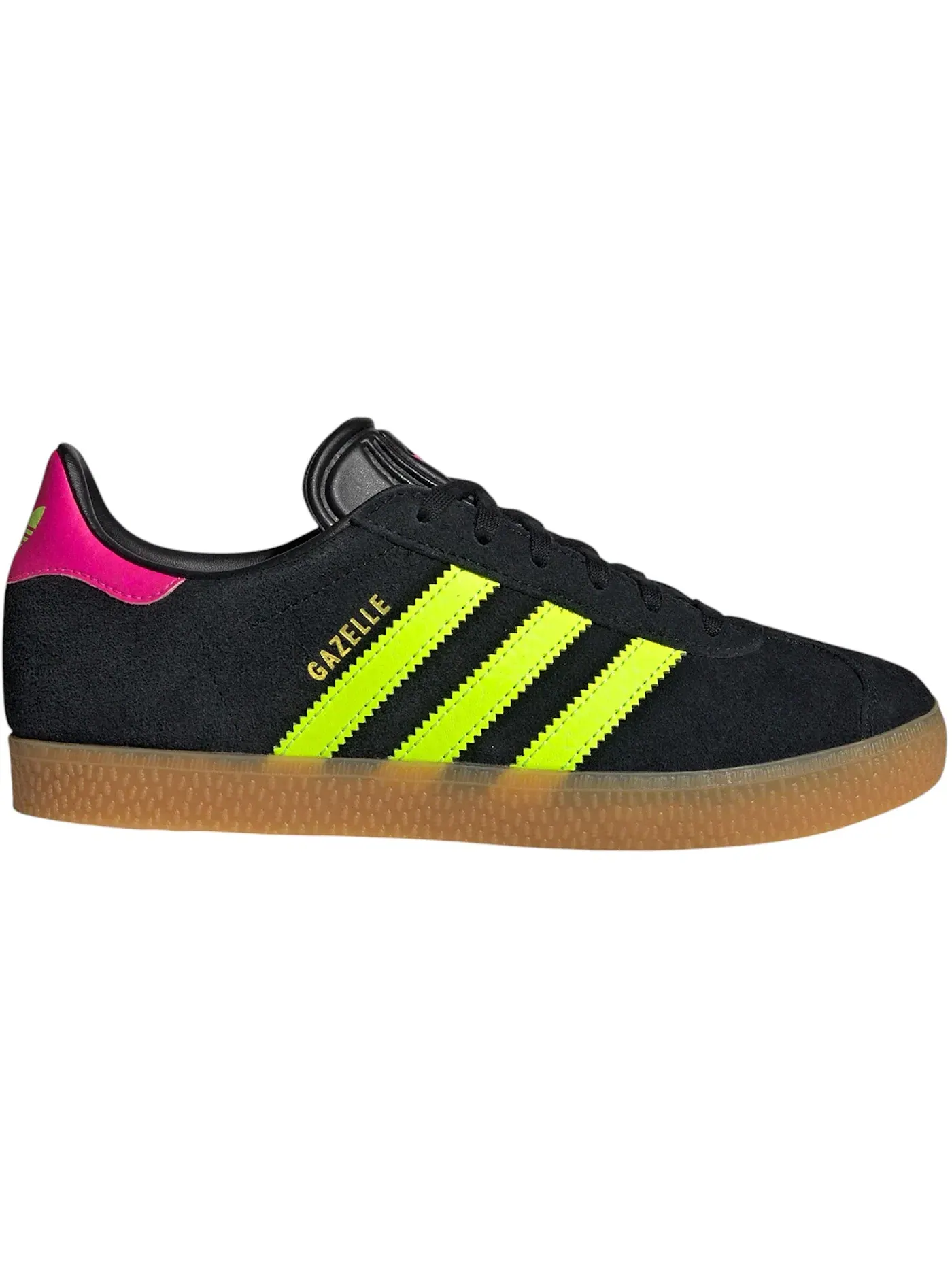 Детские кроссовки Lifestyle Adidas Gazelle — изображение 1 из 1, черный/зеленый/розовый