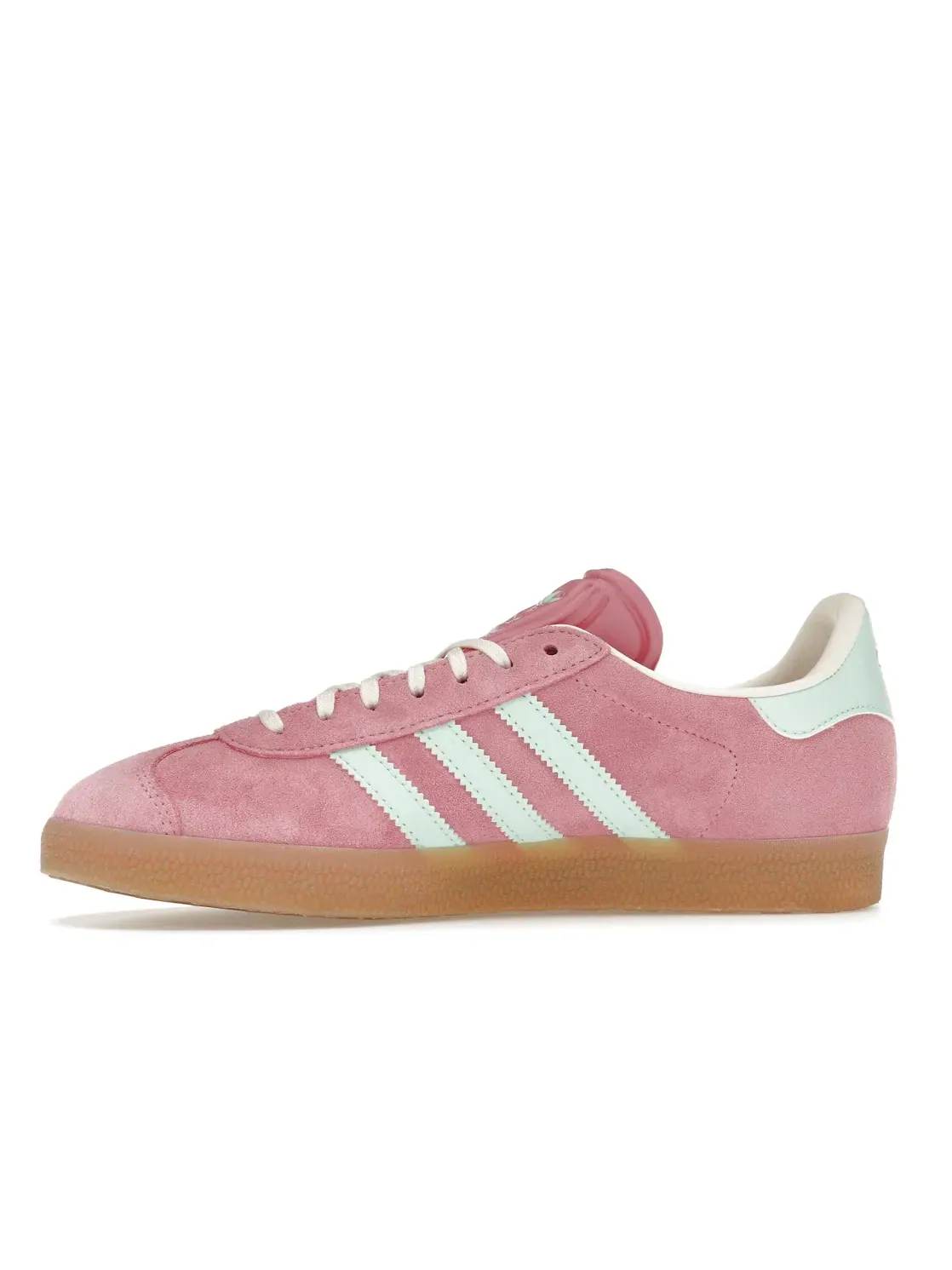 Женские кроссовки с замшевым верхом Adidas Gazelle — изображение 3 из 4, розовый/прозрачный