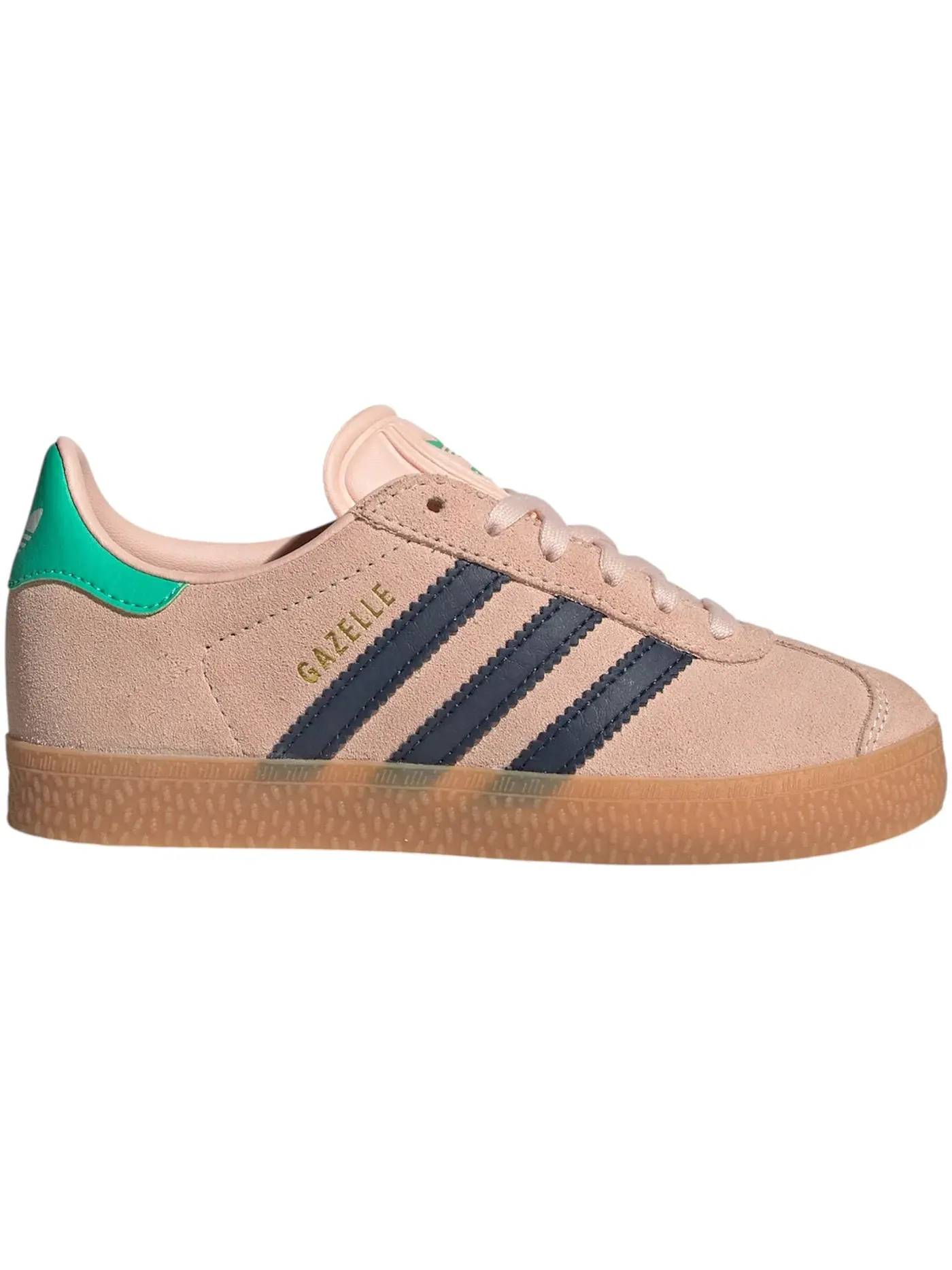 Детские кроссовки lifestyle с замшевым верхом Adidas Gazelle — изображение 1 из 1, розовый/индиго/-зеленый
